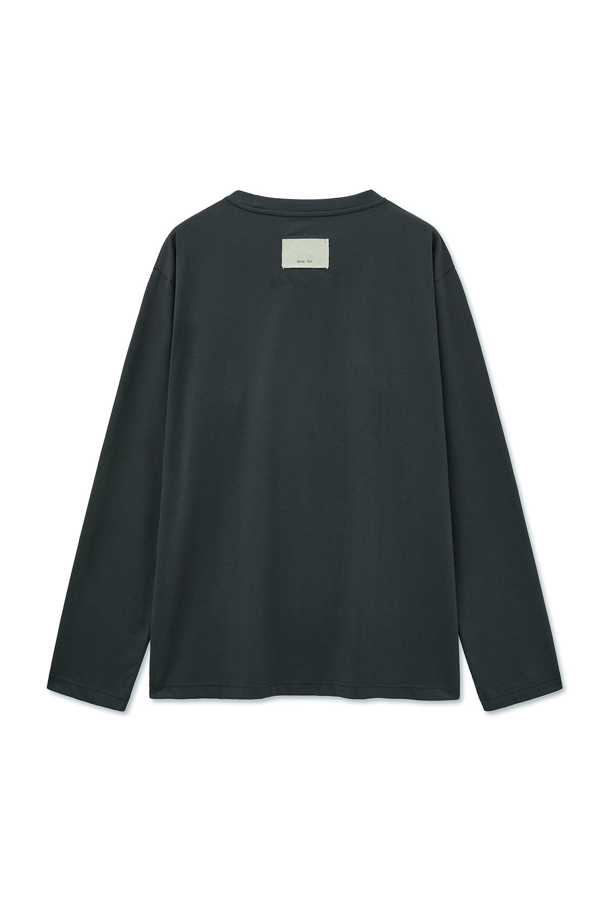 Matin Kim - Jacquard Graphic Long Sleeve Top (Charcoal) product image 2 | TRAB K-Fashion Australia
