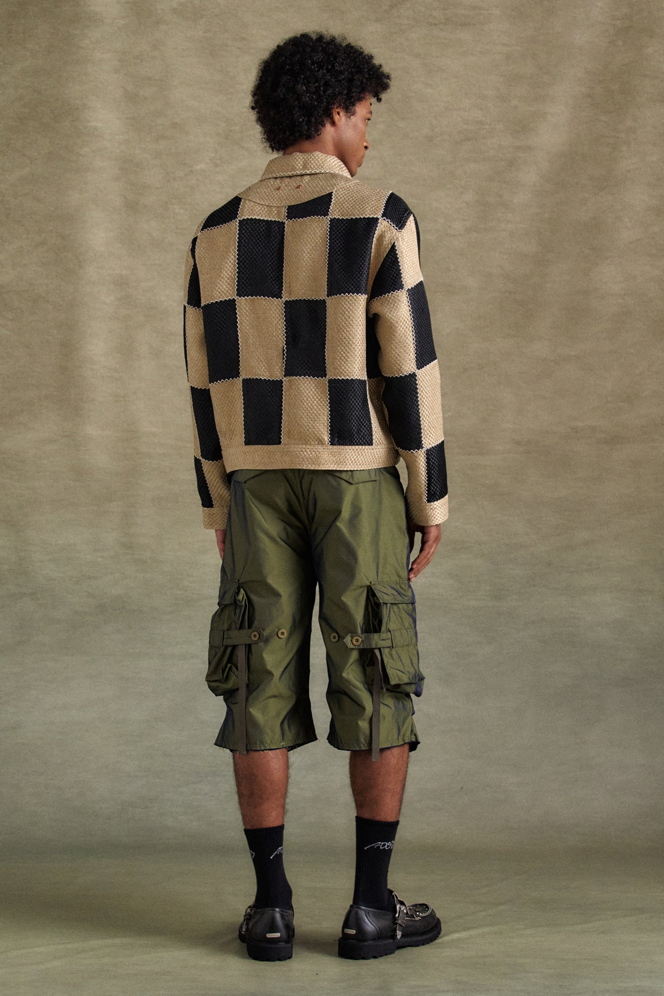 Andersson Bell - Nadrin Multi Pocket Cargo Shorts (Khaki) product image 8 | TRAB K-Fashion Australia