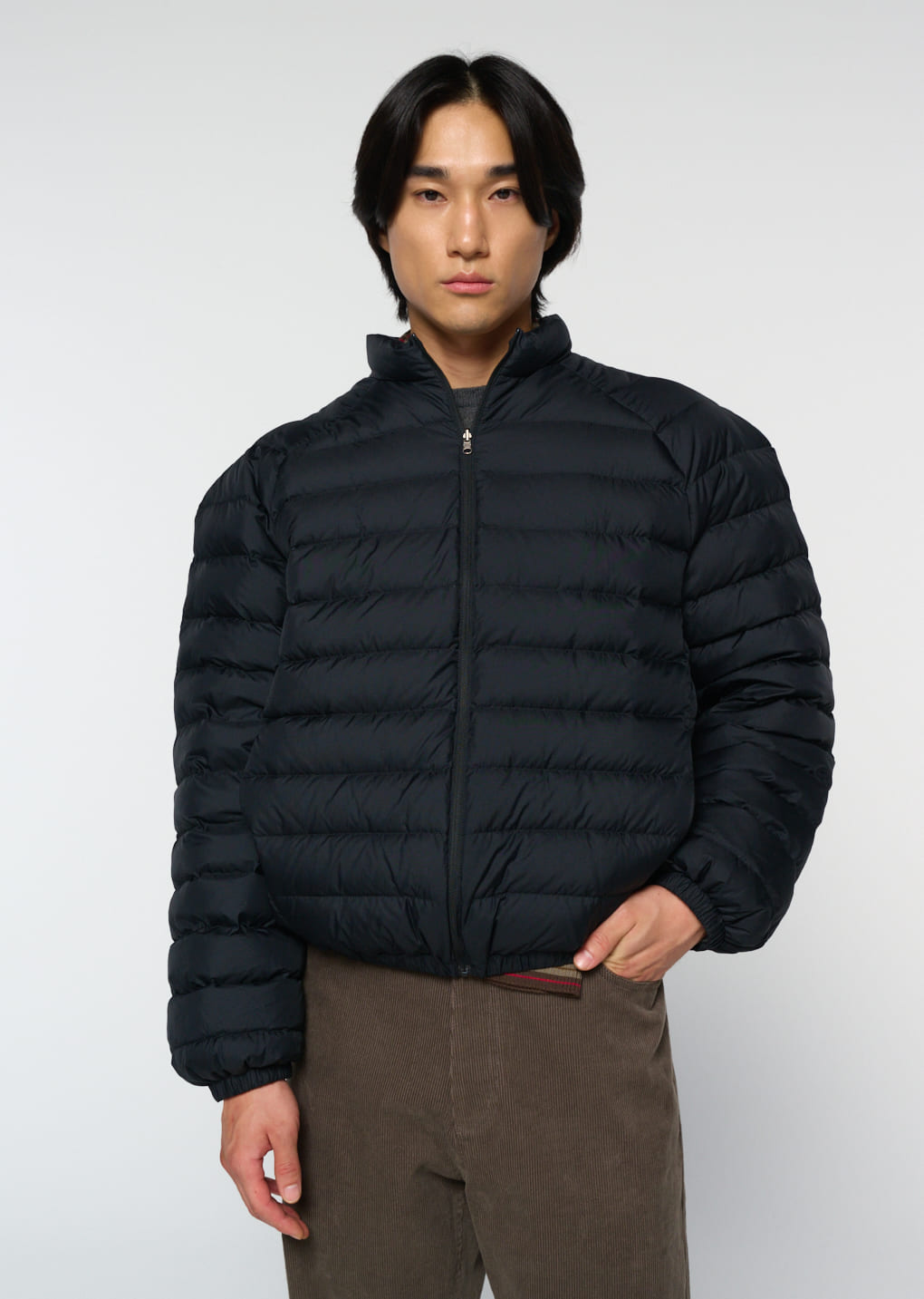 Amomento - [Pre-Order] goose down reversible jumper (Black) product image 10 | TRAB K-Fashion Australia