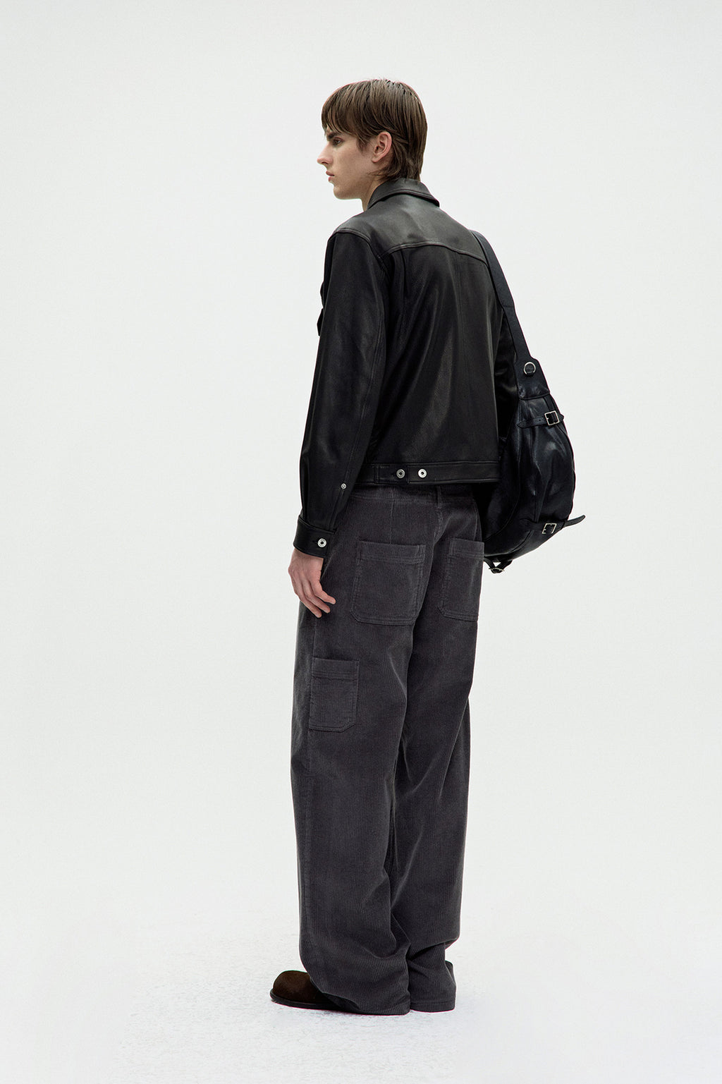 Coor - Goat Skin Pocket Trucket Jacket (Black) product image 4 | TRAB K-Fashion Australia