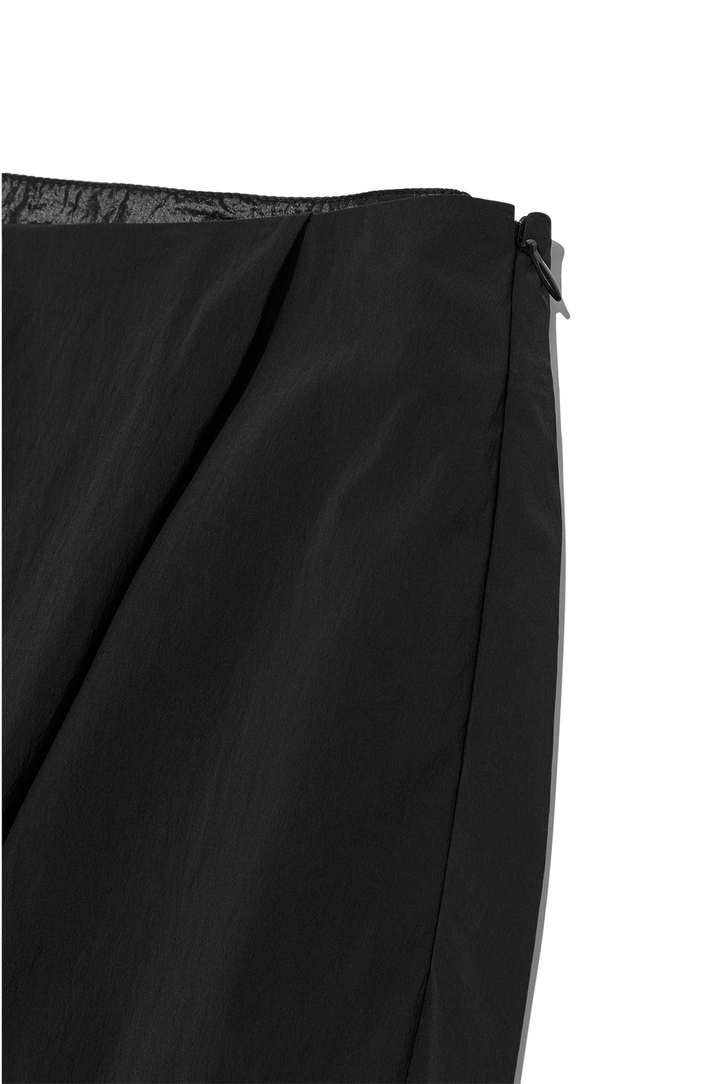 Matin Kim - Shirring Layered Maxi Skirt (Black) product image 3 | TRAB K-Fashion Australia