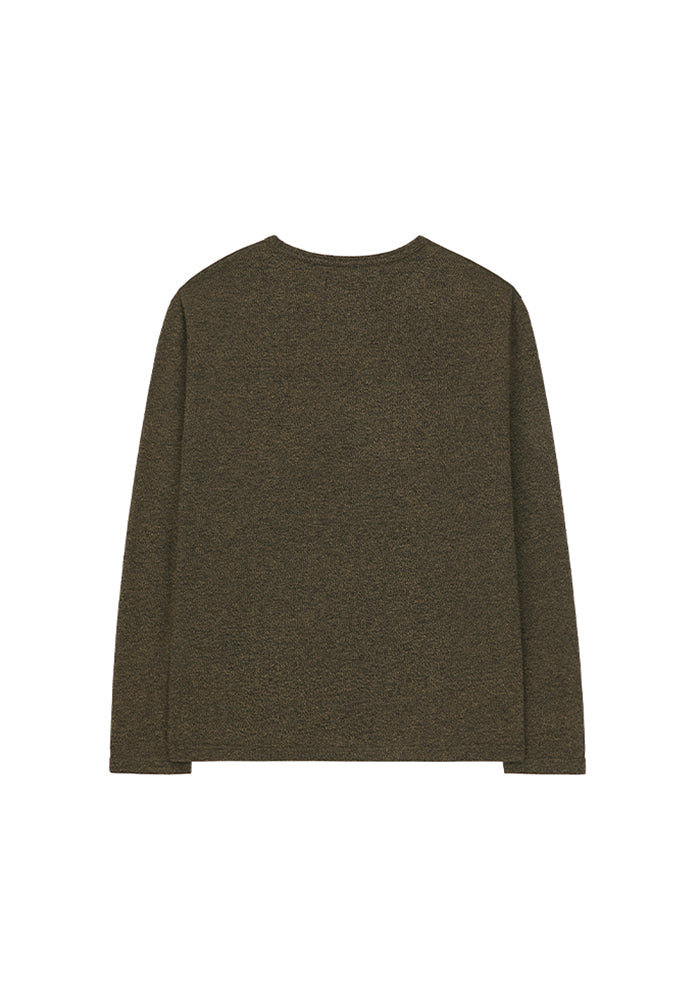 Tonywack - Twist-Melange Long Sleeve Knit (Melange Loden) product image 8 | TRAB K-Fashion Australia