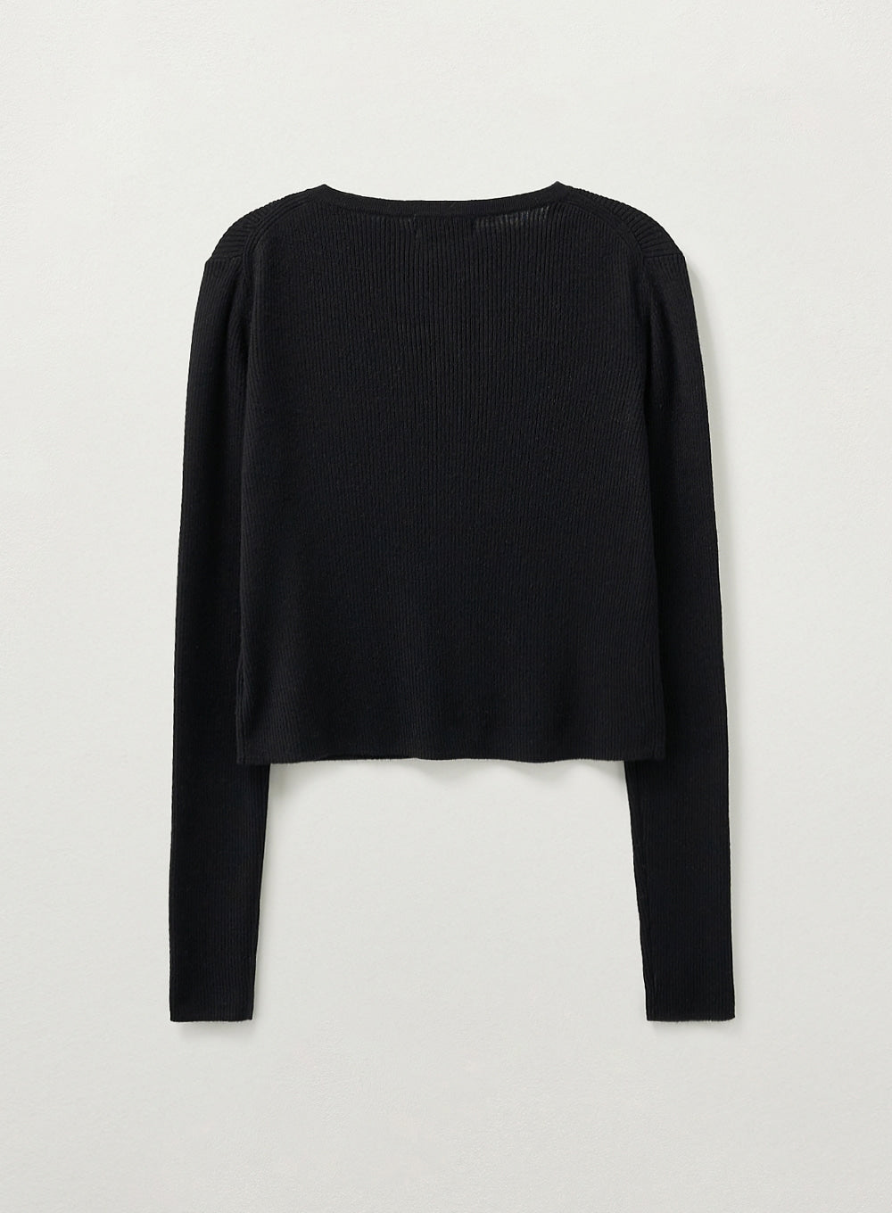 Satur - (W) Plain Long Sleeve Cardigan (Black) product image 2 | TRAB K-Fashion Australia