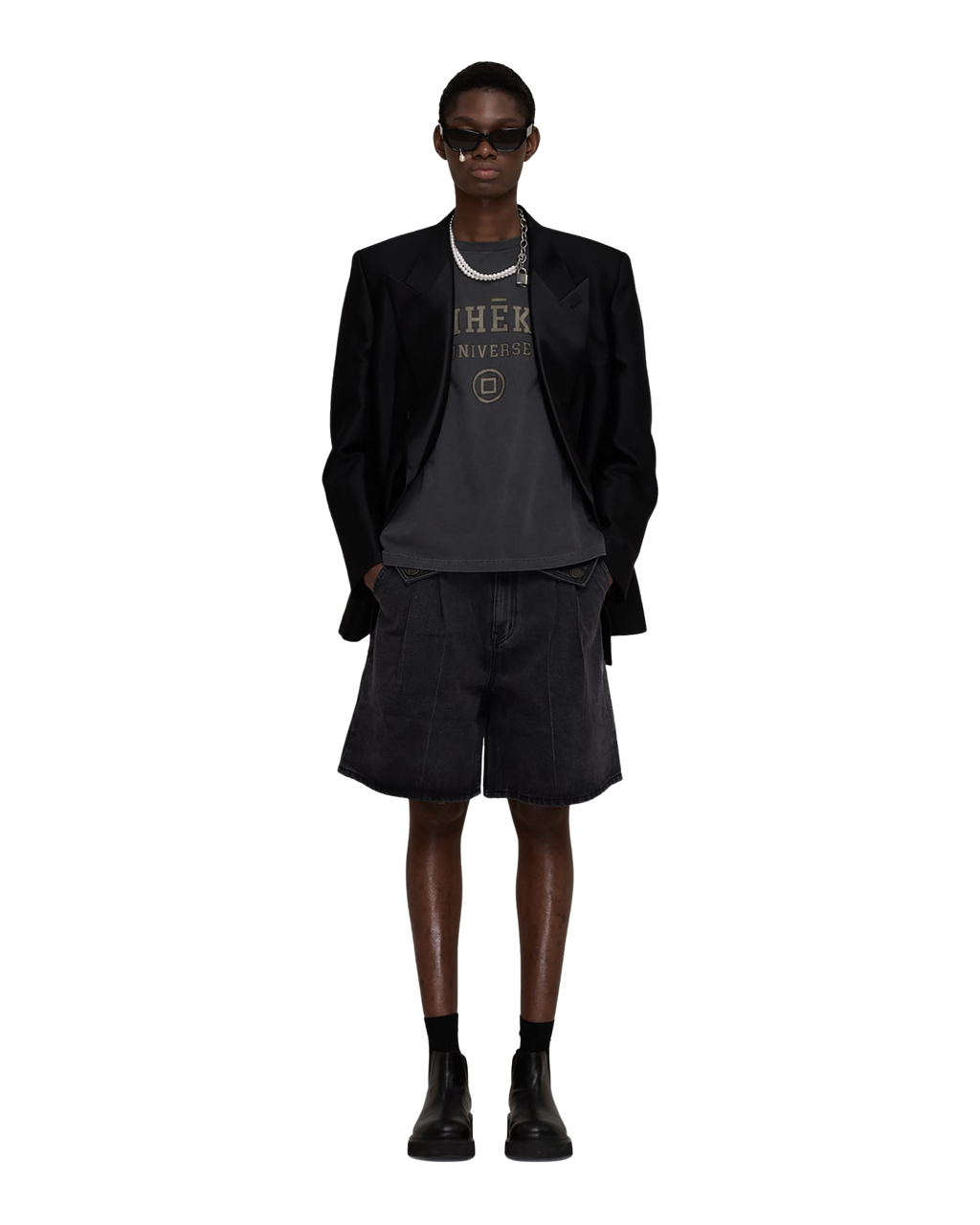 Kimhe Kim - Pearl Tear Cat-Eye Sunglasses (Black) product image 16 | TRAB K-Fashion Australia