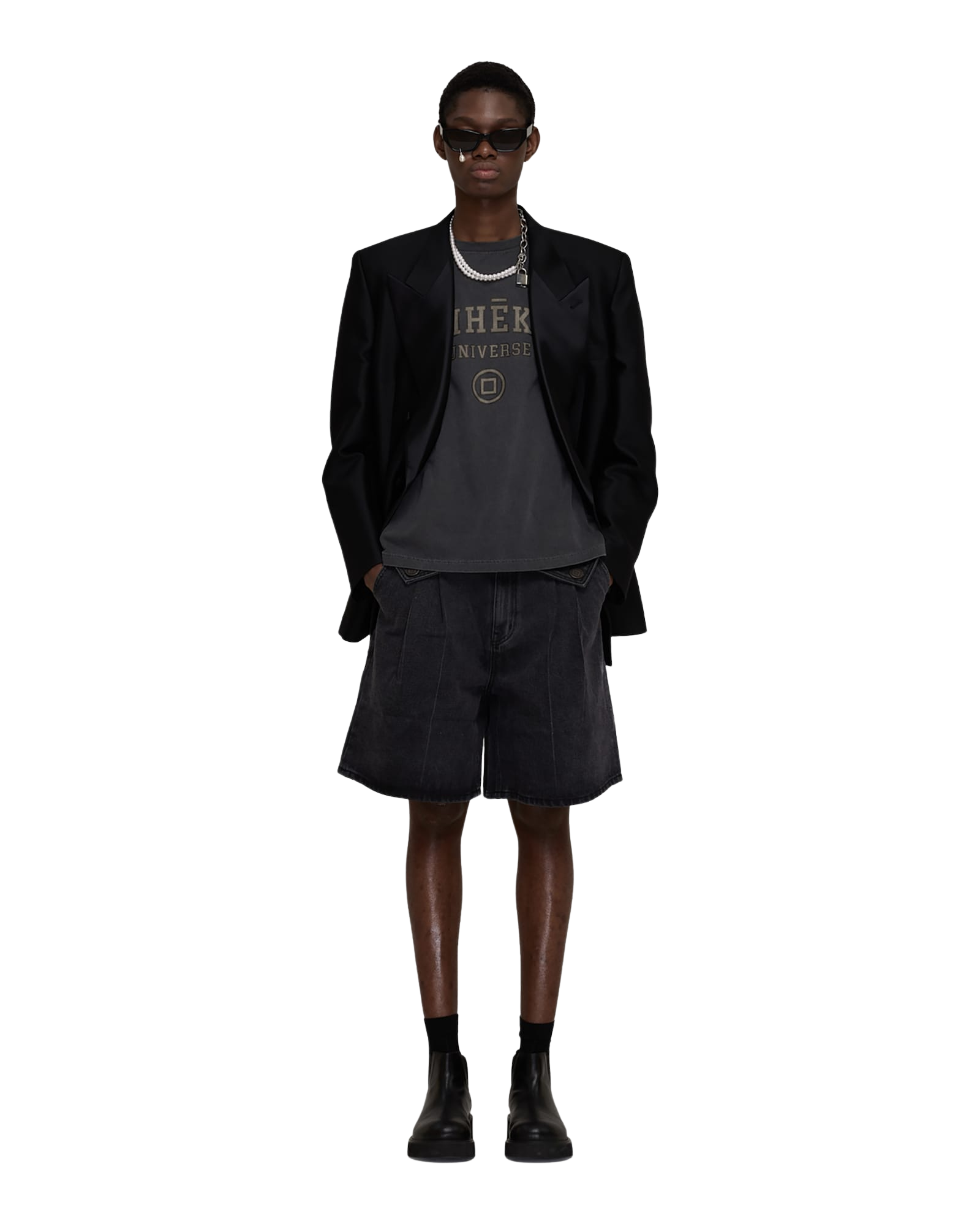Kimhe Kim - Pearl Tear Cat-Eye Sunglasses (Black) product image 16 | TRAB K-Fashion Australia