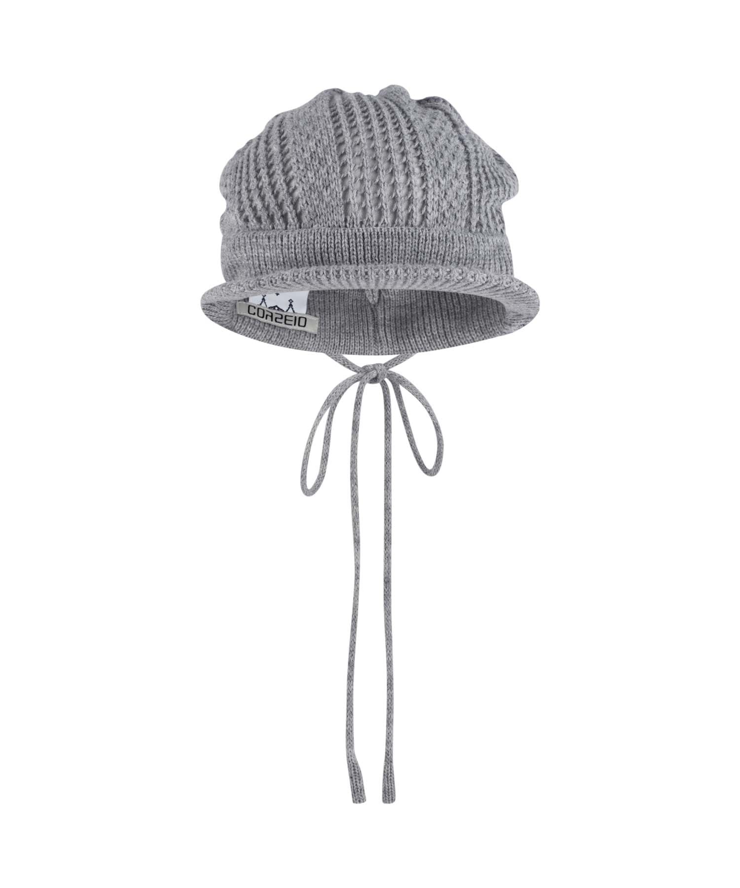 Coyseio - Coy Visor Crochet Beanie (Melange Grey) product image 1 | TRAB K-Fashion Australia