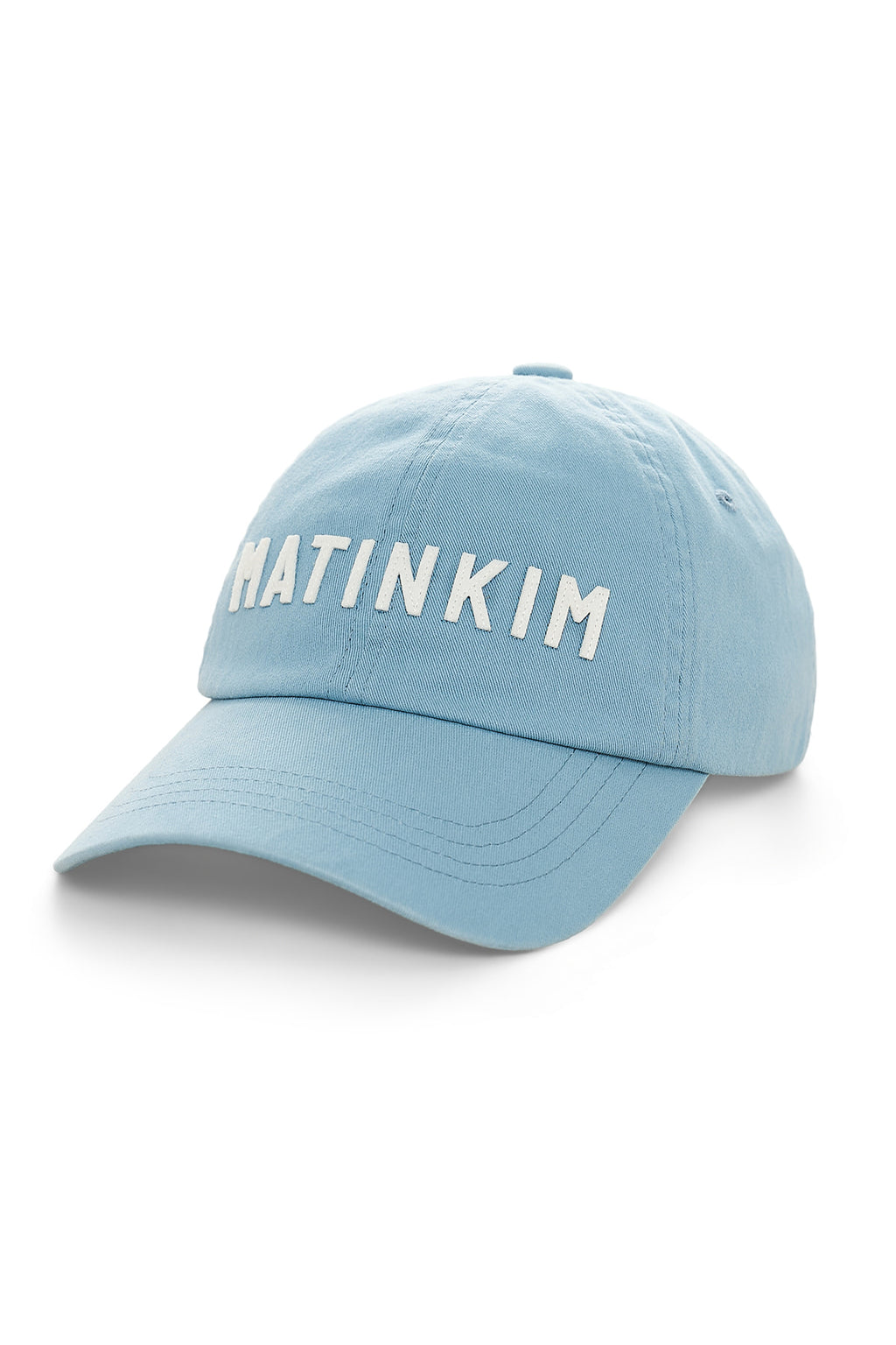Matin Kim - Applique Felt Logo Ball Cap (Light Blue) product image 5 | TRAB K-Fashion Australia