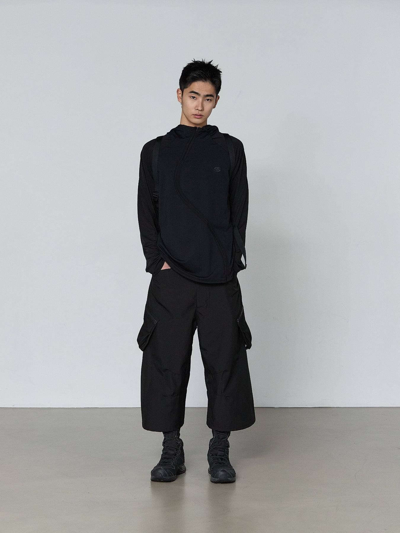 San San Gear - Utility Cargo Pants (Black) product image 2 | TRAB K-Fashion Australia