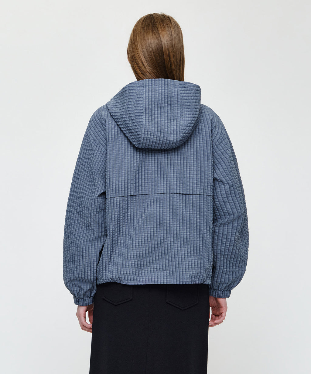 Marithe & Francois Girbaud - Outpocket Hooded Wind Jacket (Blue) product image 3 | TRAB K-Fashion Australia