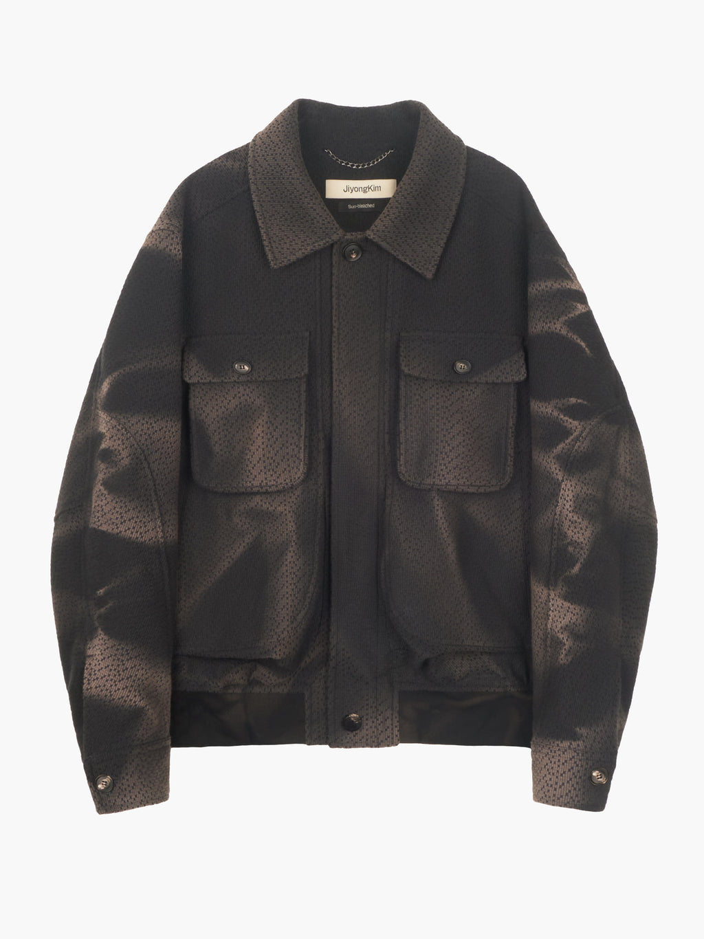 Jiyong Kim - Sun-Bleached Big Pocket Jacket (Black) product image 9 | TRAB K-Fashion Australia