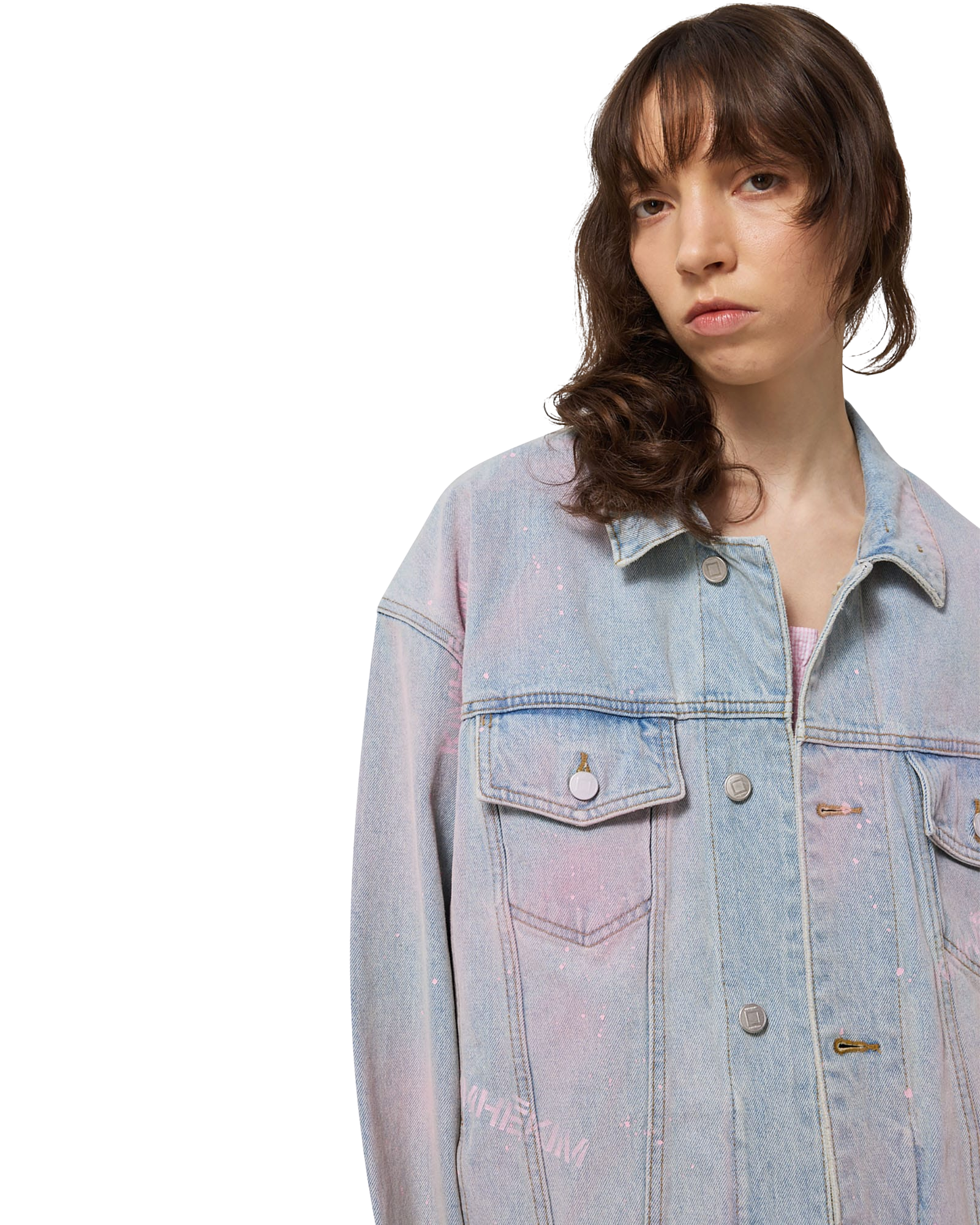 Kimhe Kim - Spray Dyed Denim Jacket (Sky Blue) product image 10 | TRAB K-Fashion Australia