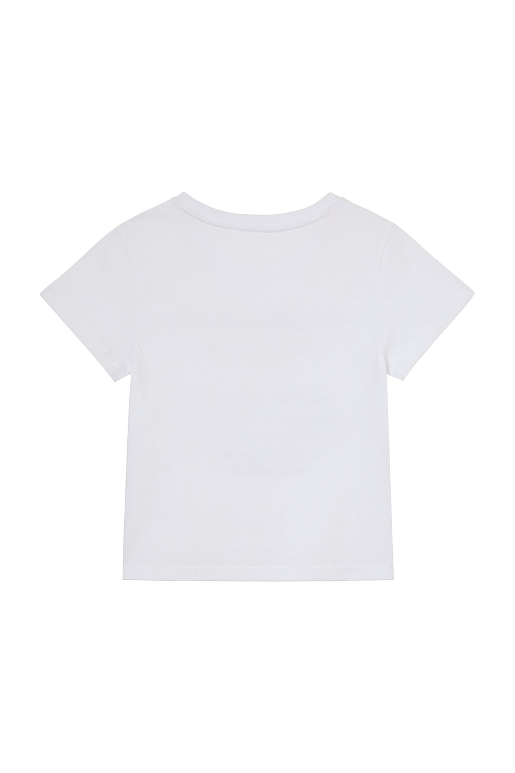 Deinet - Lettering Graphic Slimsized T-Shirt (White) product image 2 | TRAB K-Fashion Australia
