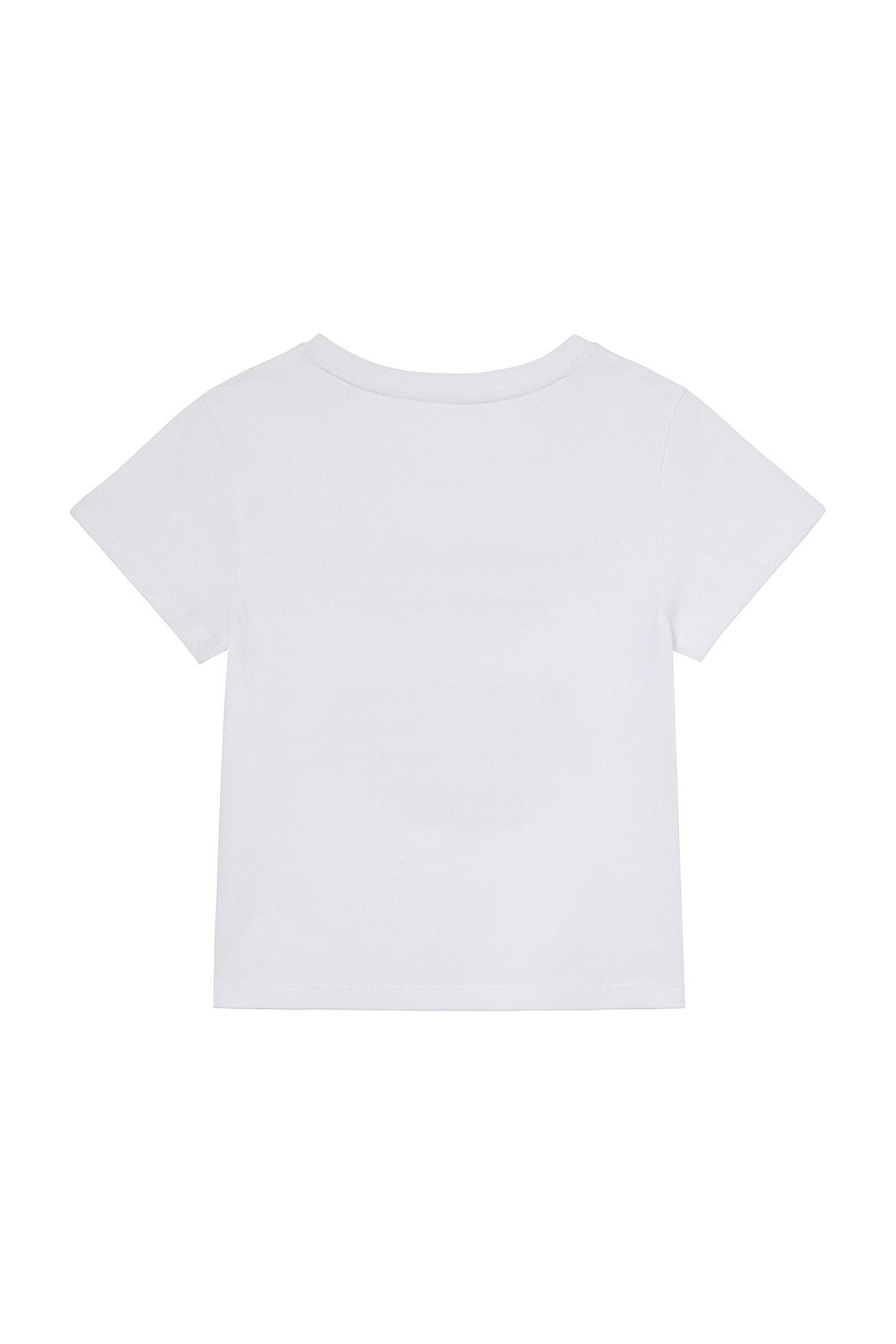 Deinet - Lettering Graphic Slimsized T-Shirt (White) product image 2 | TRAB K-Fashion Australia