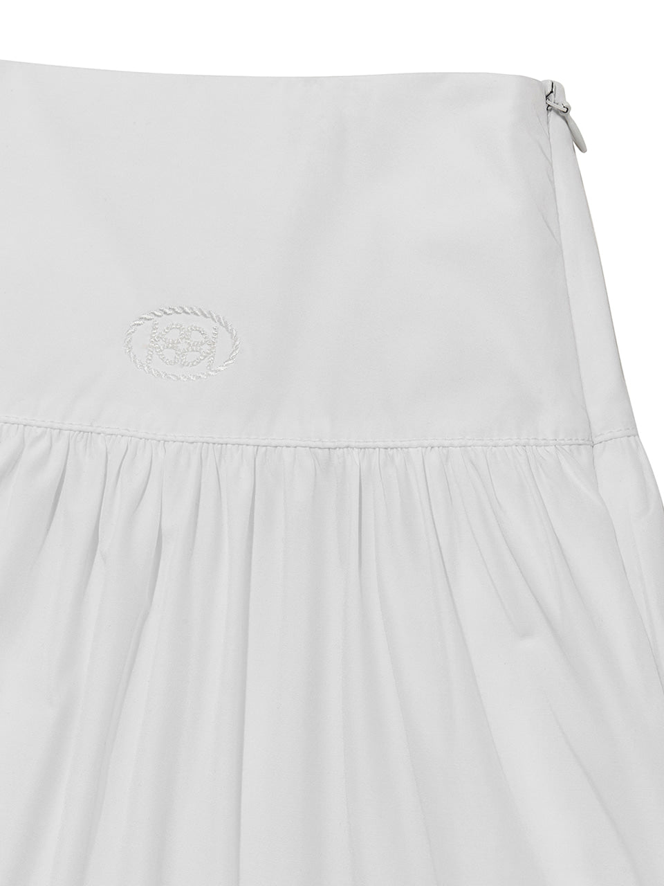 Kijun - Shirring Full Skirt (White) product image 7 | TRAB K-Fashion Australia
