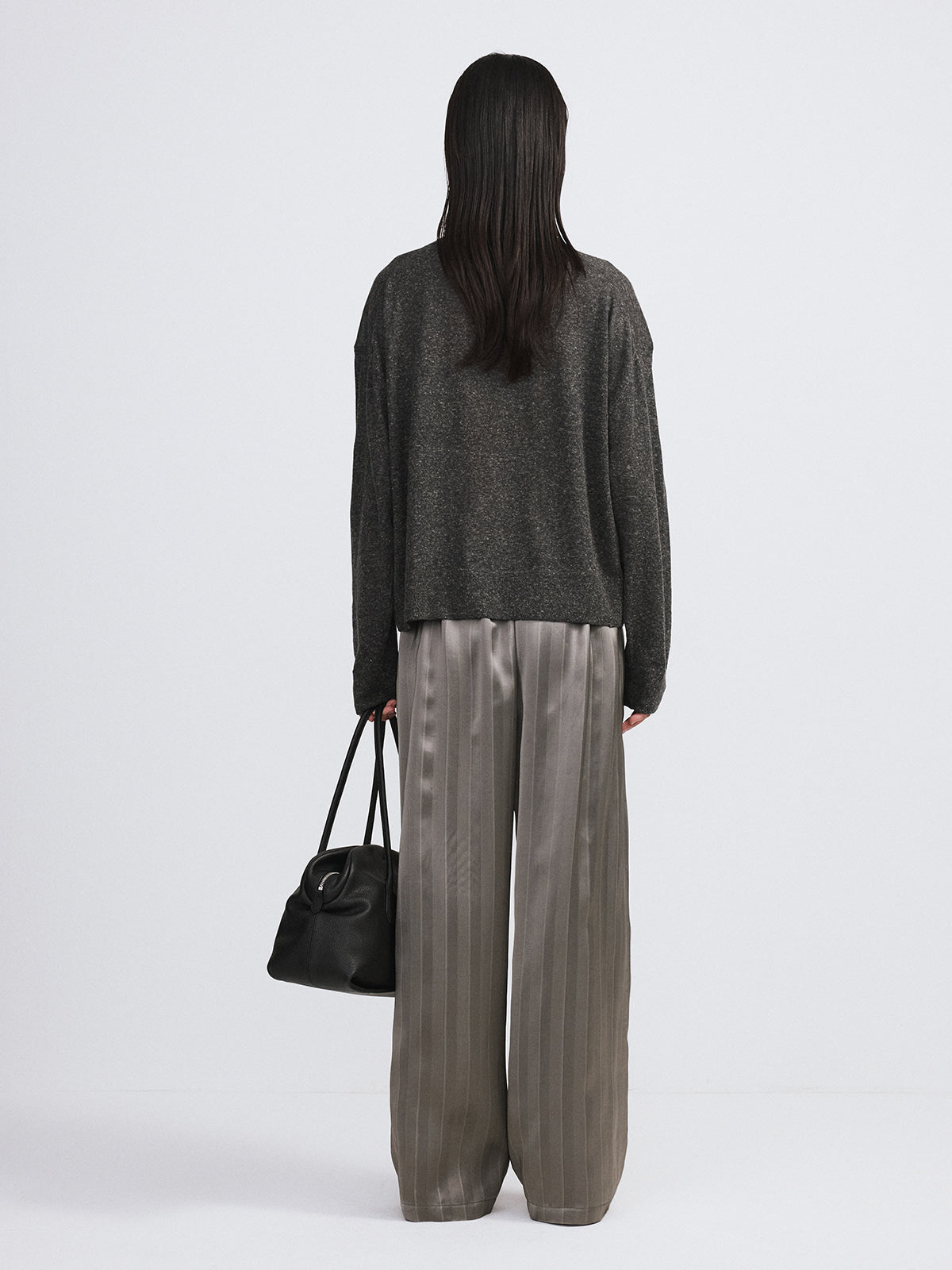 Recto - Silky Lounge Pants (Midnight Grey) product image 3 | TRAB K-Fashion Australia