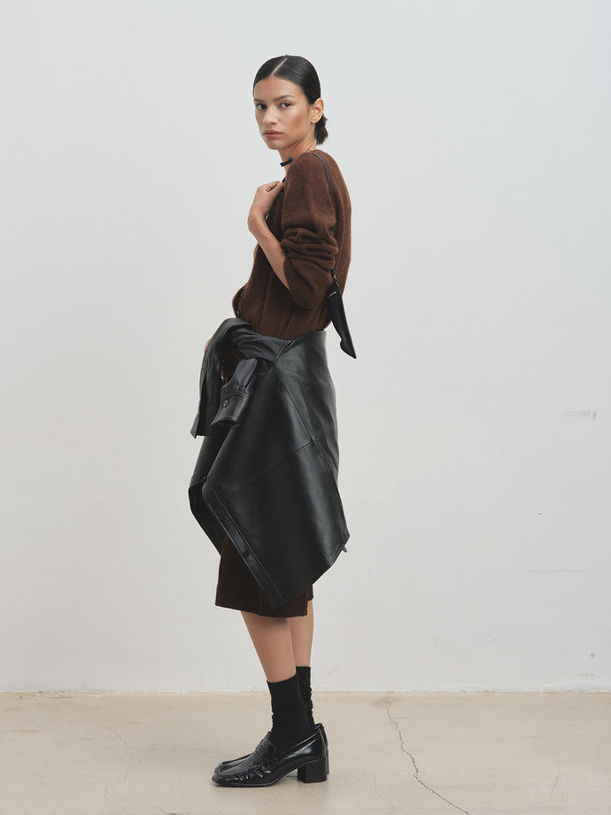 Tonywack - Mohair Raglan Cardigan (Brown) product image 9 | TRAB K-Fashion Australia