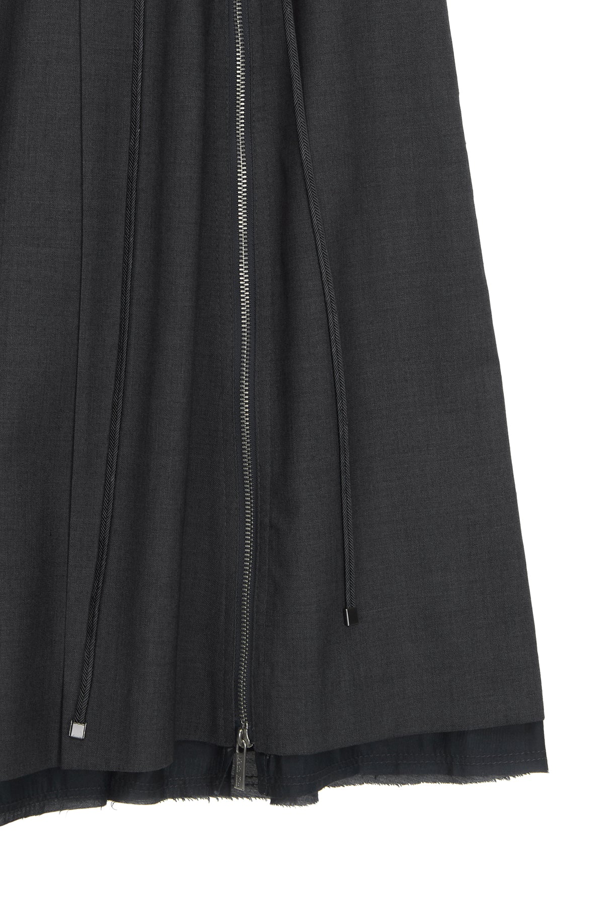 Matin Kim - String Point Layered Pleats Skirt (Grey) product image 4 | TRAB K-Fashion Australia