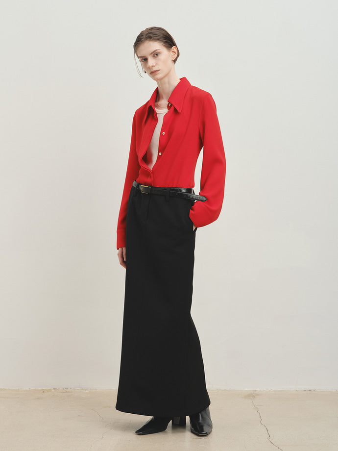 Tonywack - Pointed Collar Fitted Shirts (Red) product image 2 | TRAB K-Fashion Australia