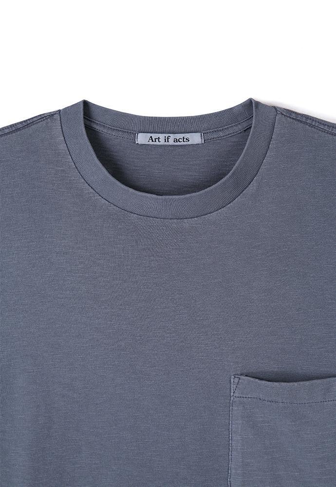 Art if acts - Garment Dyed Slub Pocket T-Shirt (Navy) product image 8 | TRAB K-Fashion Australia