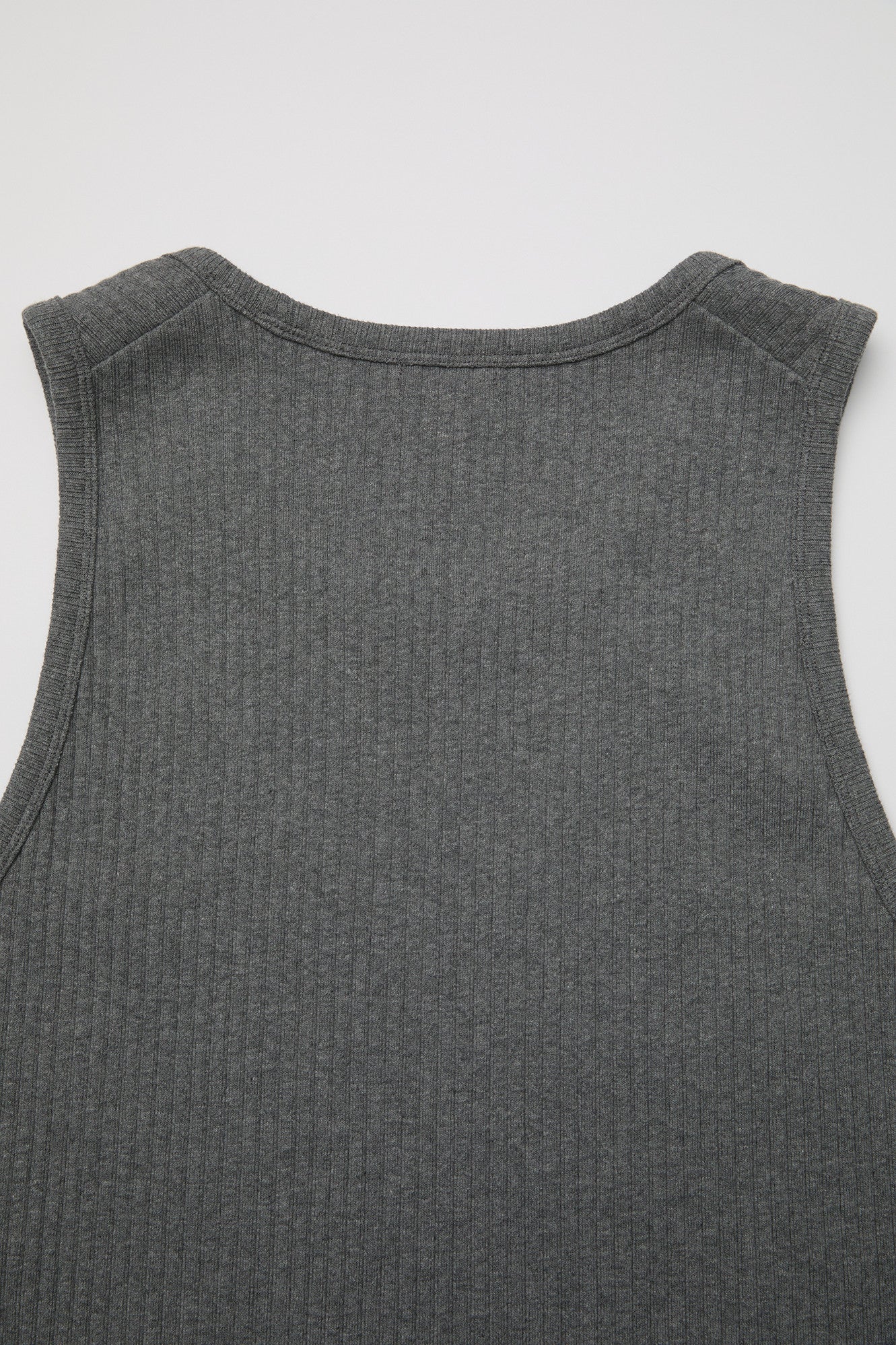 Coor - Scoop-Neck Ribbed Sleeveless (Melange Gray) product image 6 | TRAB K-Fashion Australia