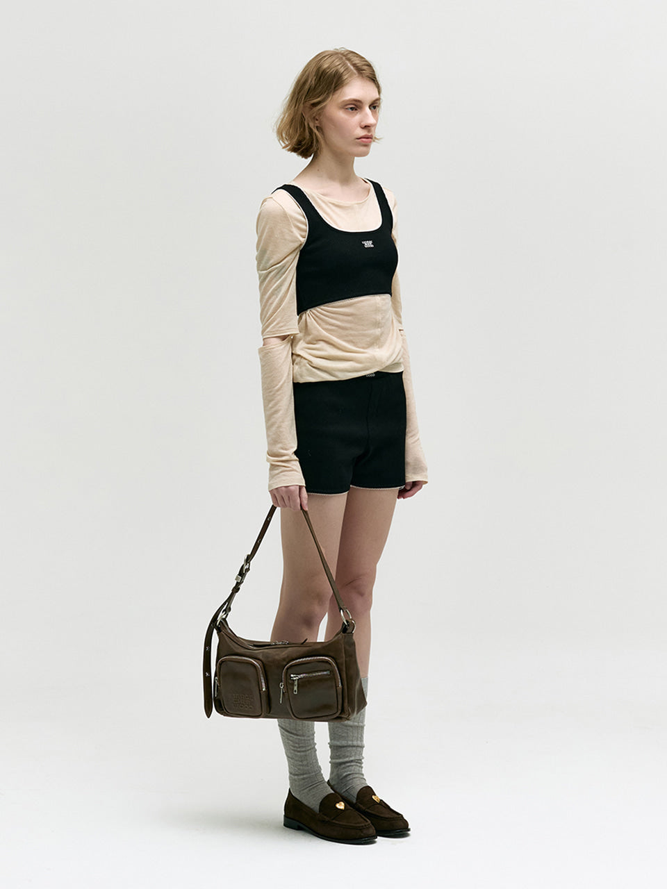 Marge Sherwood - Outpocket Hobo (Washed Brown Pull-Up) product image 9 | TRAB K-Fashion Australia