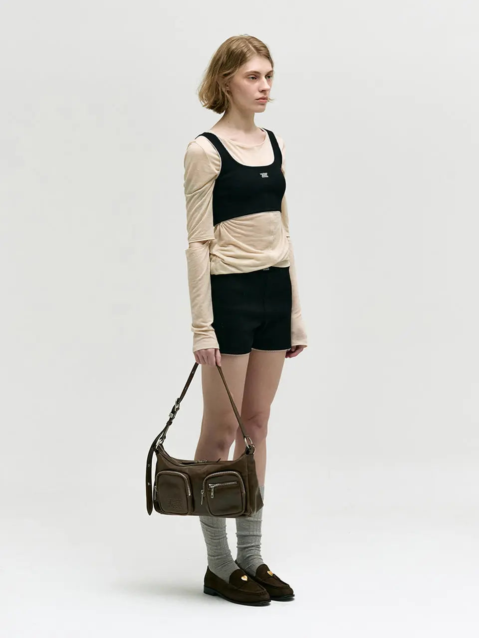 Marge Sherwood - Outpocket Hobo (Washed Brown Pull-Up) product image 9 | TRAB K-Fashion Australia