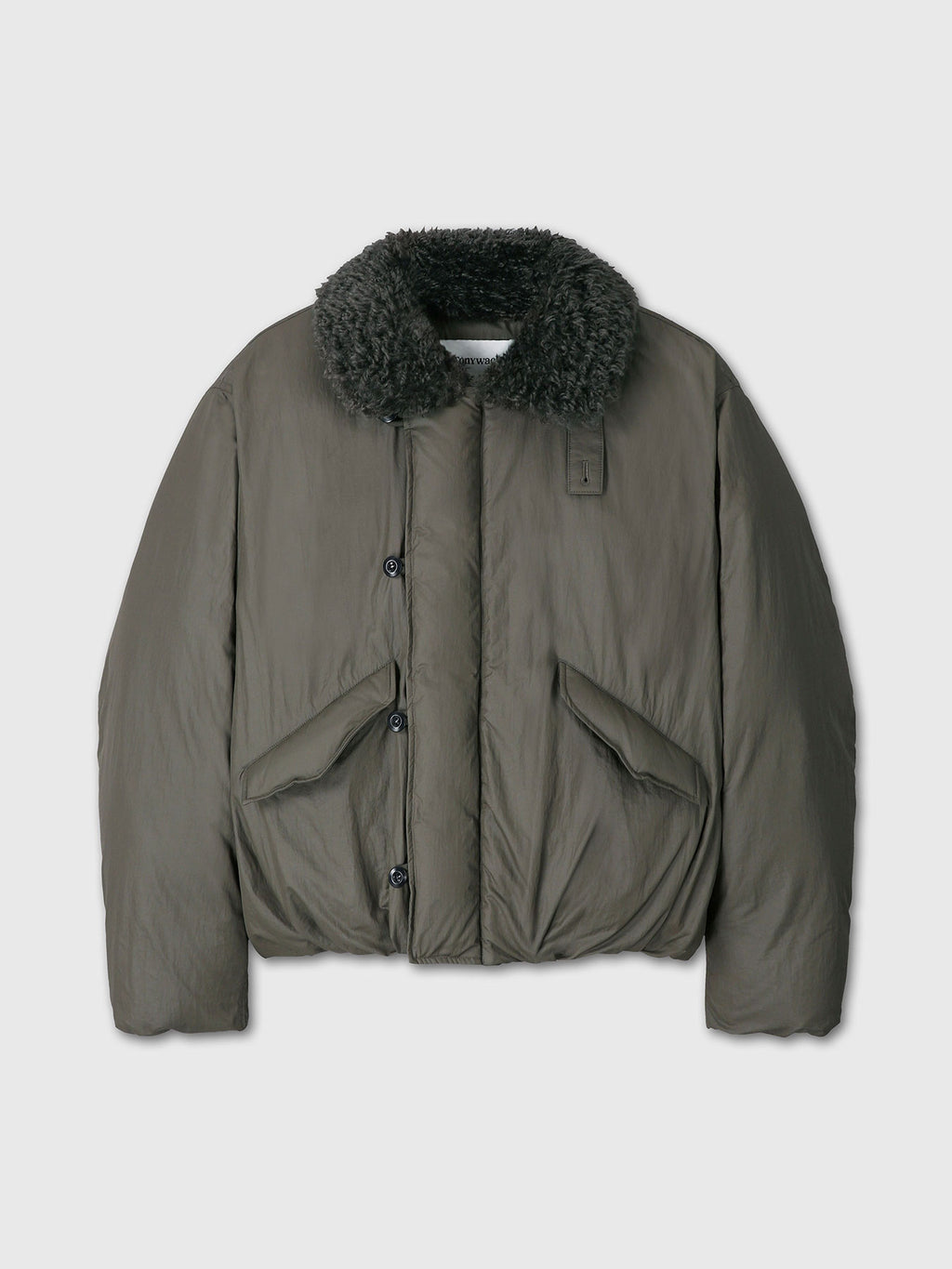 Tonywack - Shearling Collar Puffer Blouson (Olive) product image 7 | TRAB K-Fashion Australia