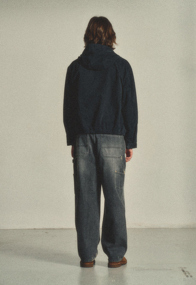 Art if acts - Cotton Hood Zip-up (Vintage Black) product image 3 | TRAB K-Fashion Australia