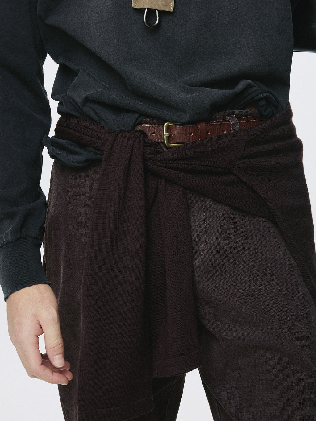 Tonywack - Garment Dyed Long Sleeve Crew (Faded Black) product image 7 | TRAB K-Fashion Australia