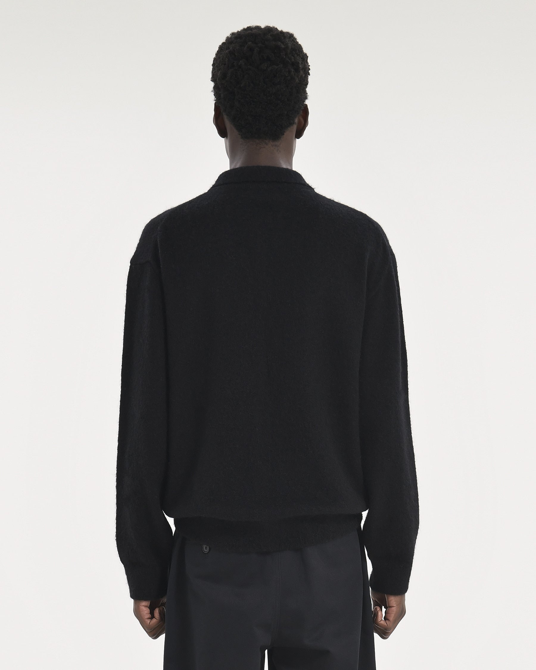 Brownyard - Alpaca Collar Cardigan (Black) product image 2 | TRAB K-Fashion Australia