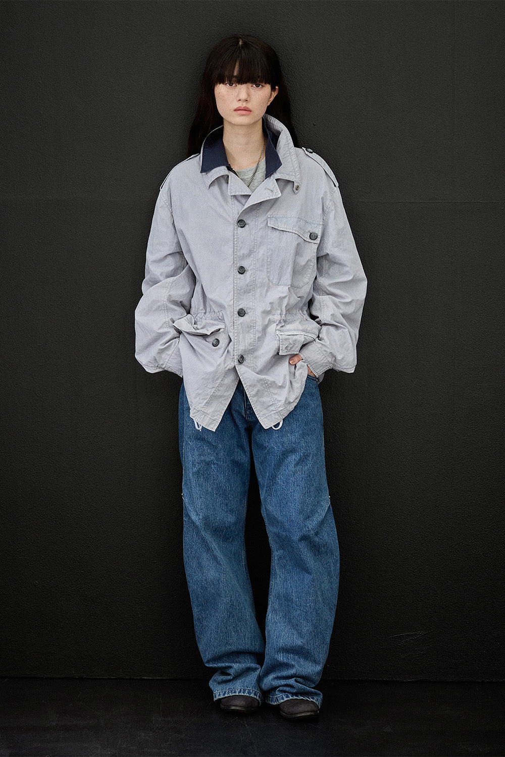 Hatchingroom - Parachute Jacket Bleached Sky (Blue) product image 13 | TRAB K-Fashion Australia