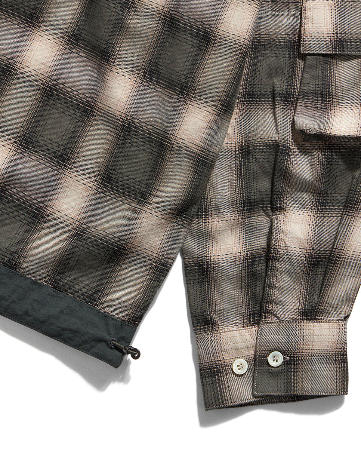 Eastlogue - Magazine Pouch Shirts (Green Ombre Check) product image 6 | TRAB K-Fashion Australia