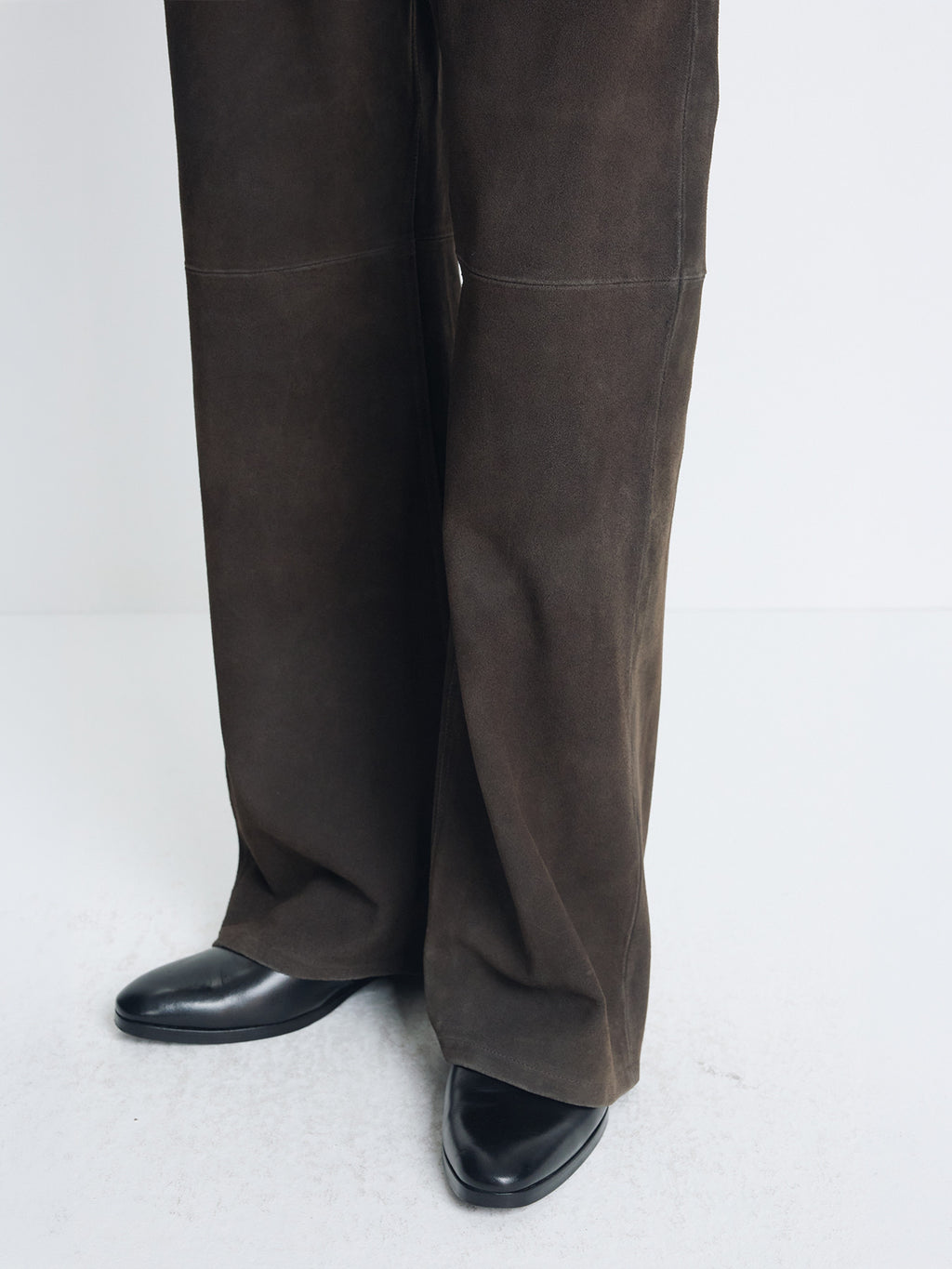 Tonywack - Wide-Leg Split Suede Pants (Mocha Brown) product image 8 | TRAB K-Fashion Australia