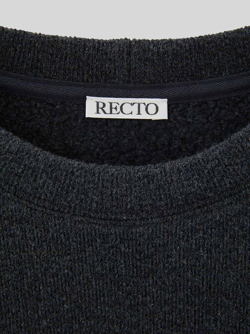 Recto - Rc Embroidered Sweatshirt (Charcoal Grey) product image 3 | TRAB K-Fashion Australia