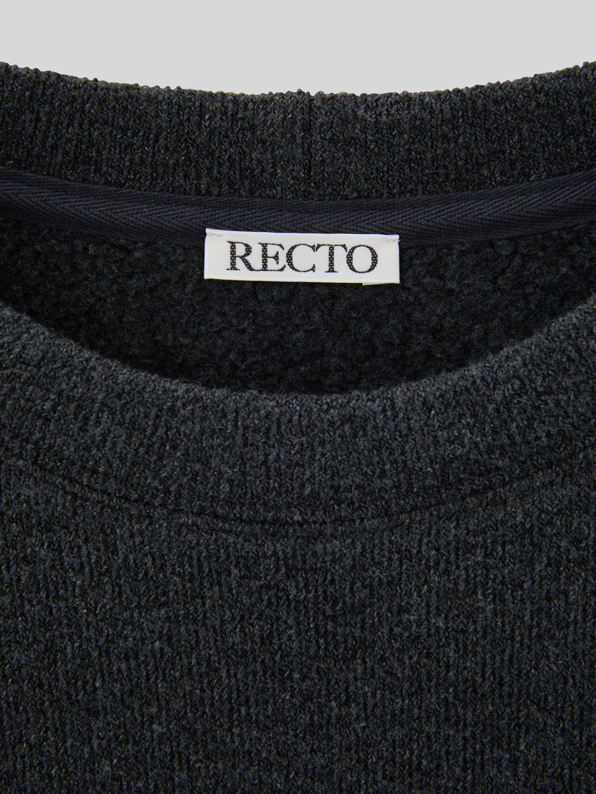Recto - Rc Embroidered Sweatshirt (Charcoal Grey) product image 3 | TRAB K-Fashion Australia