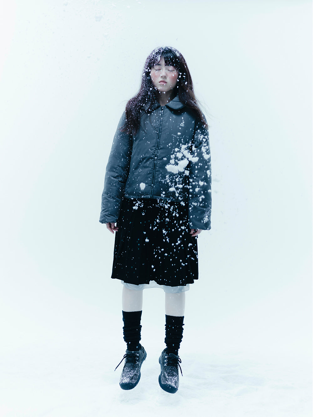 Coyseio - Solid Padded Jacket (Grey) product image 2 | TRAB K-Fashion Australia