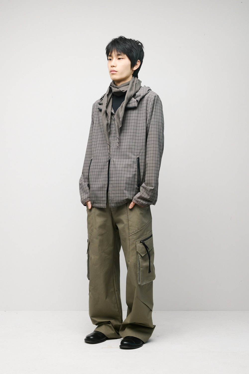 Hatchingroom - Darted Cargo Pants (Dark Beige) product image 6 | TRAB K-Fashion Australia