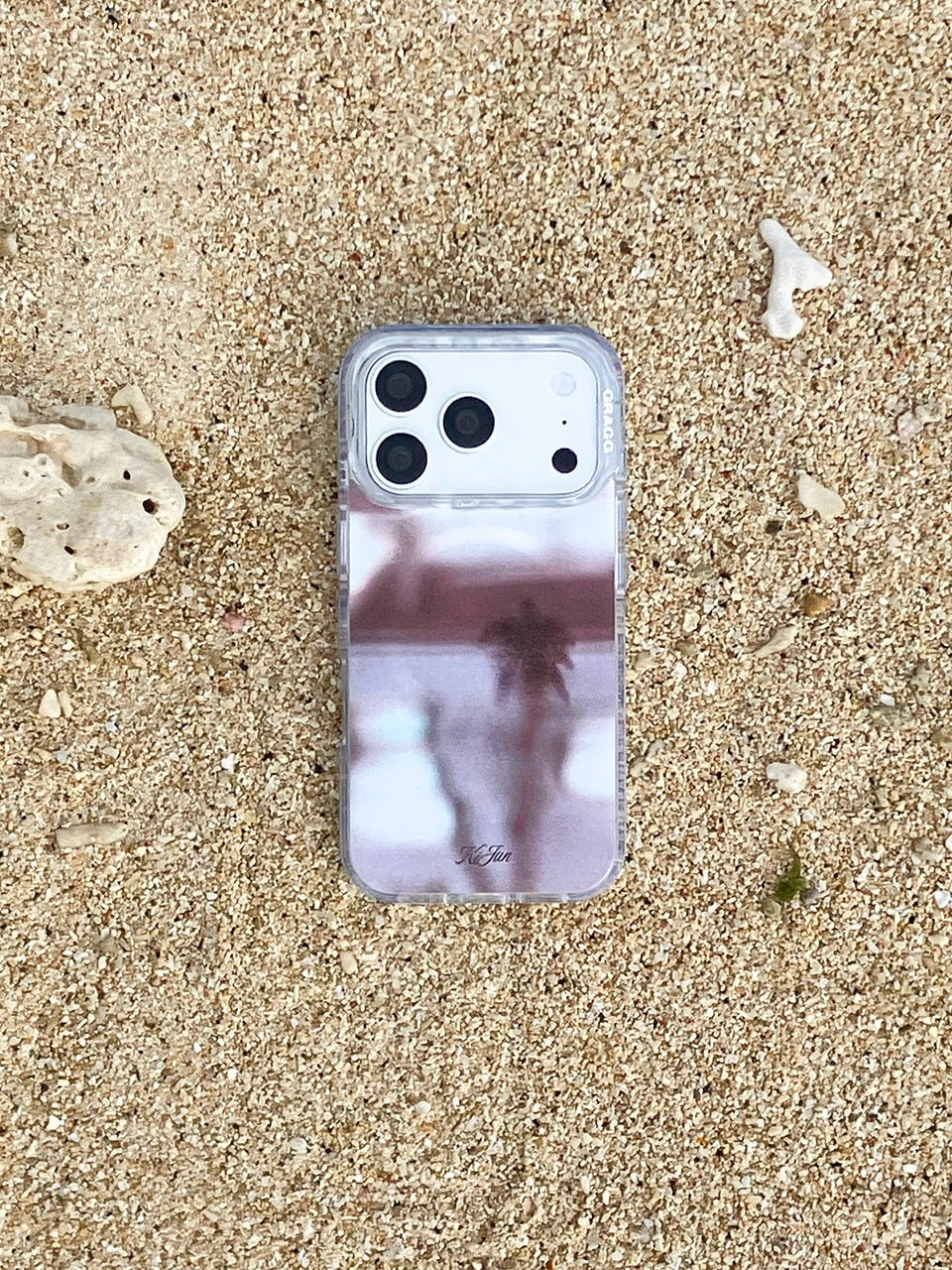 Kijun - MAGSAFE LAYERS FRAME CASE CLEAR PALMA SUNSET product image 1 | TRAB K-Fashion Australia
