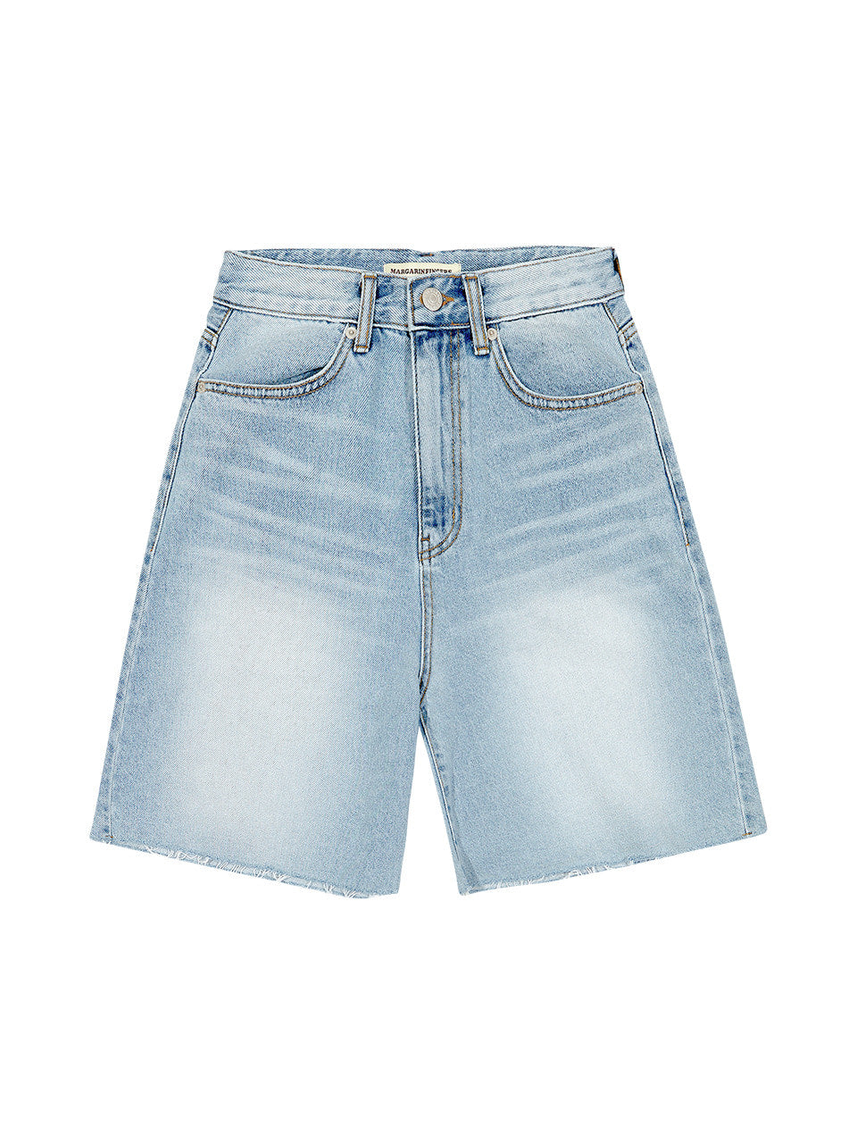 Margarin Fingers - Denim Bermuda Pants (Light Blue) product image 2 | TRAB K-Fashion Australia