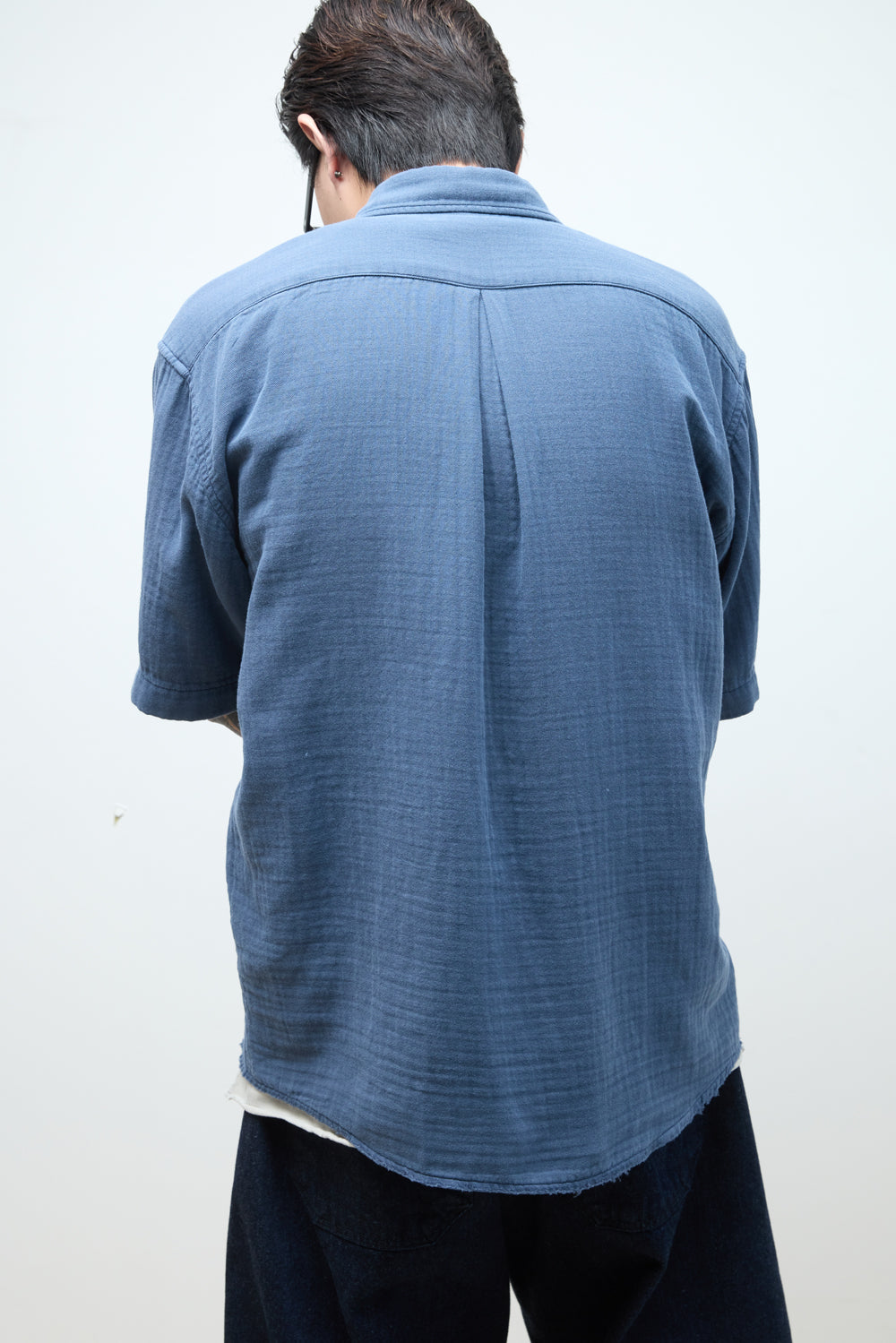 Hatchingroom - Loosed Shirt Double Face Blue (Grey) product image 14 | TRAB K-Fashion Australia