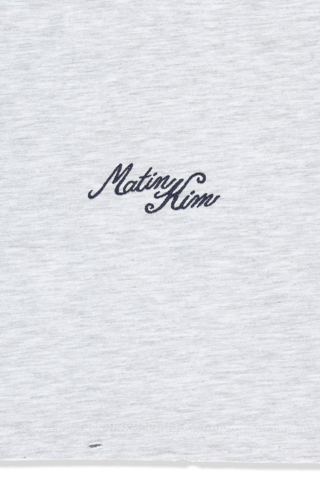 Matin Kim - Calligraphy Back Logo Pocket Top (Light Grey) product image 5 | TRAB K-Fashion Australia