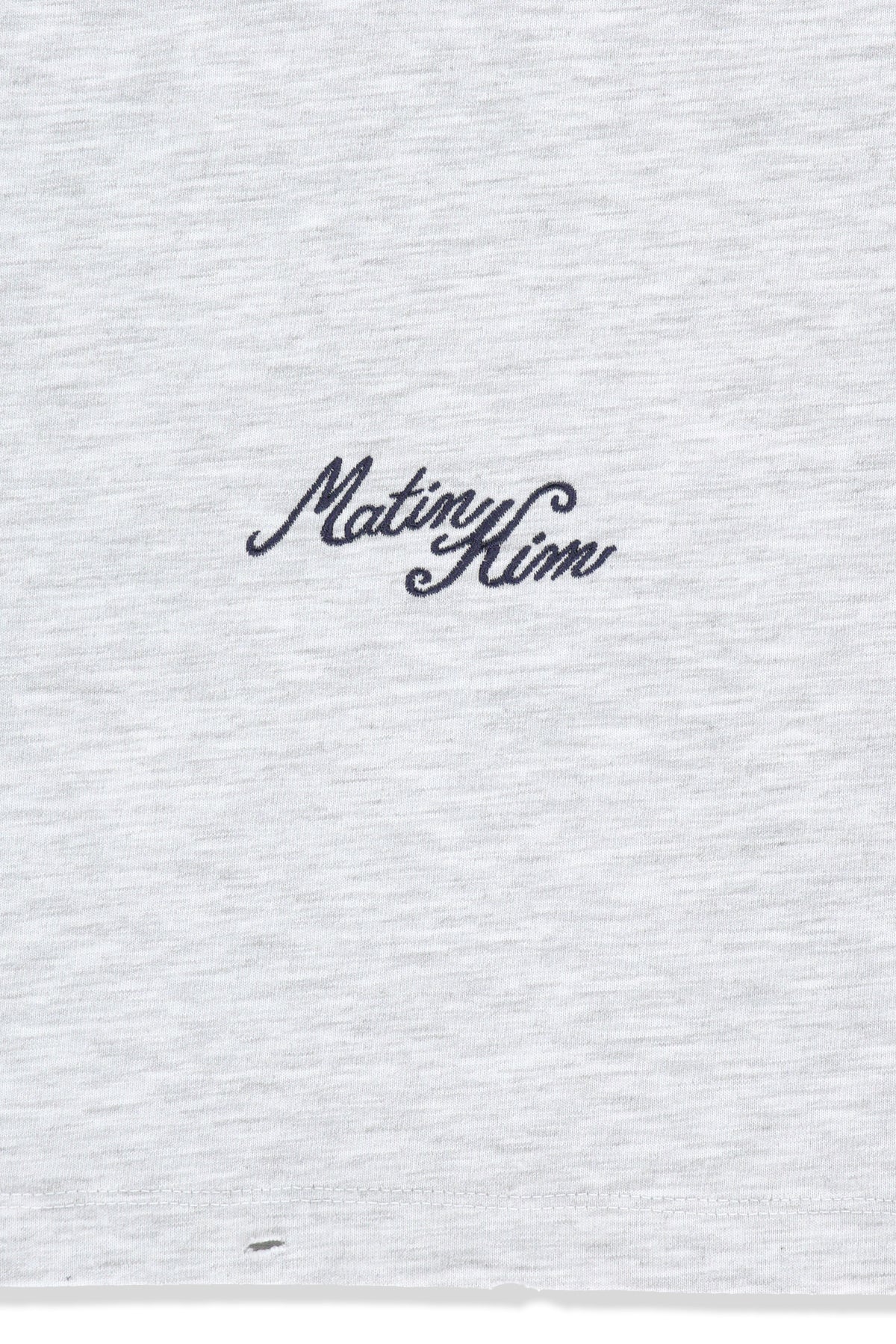 Matin Kim - Calligraphy Back Logo Pocket Top (Light Grey) product image 5 | TRAB K-Fashion Australia