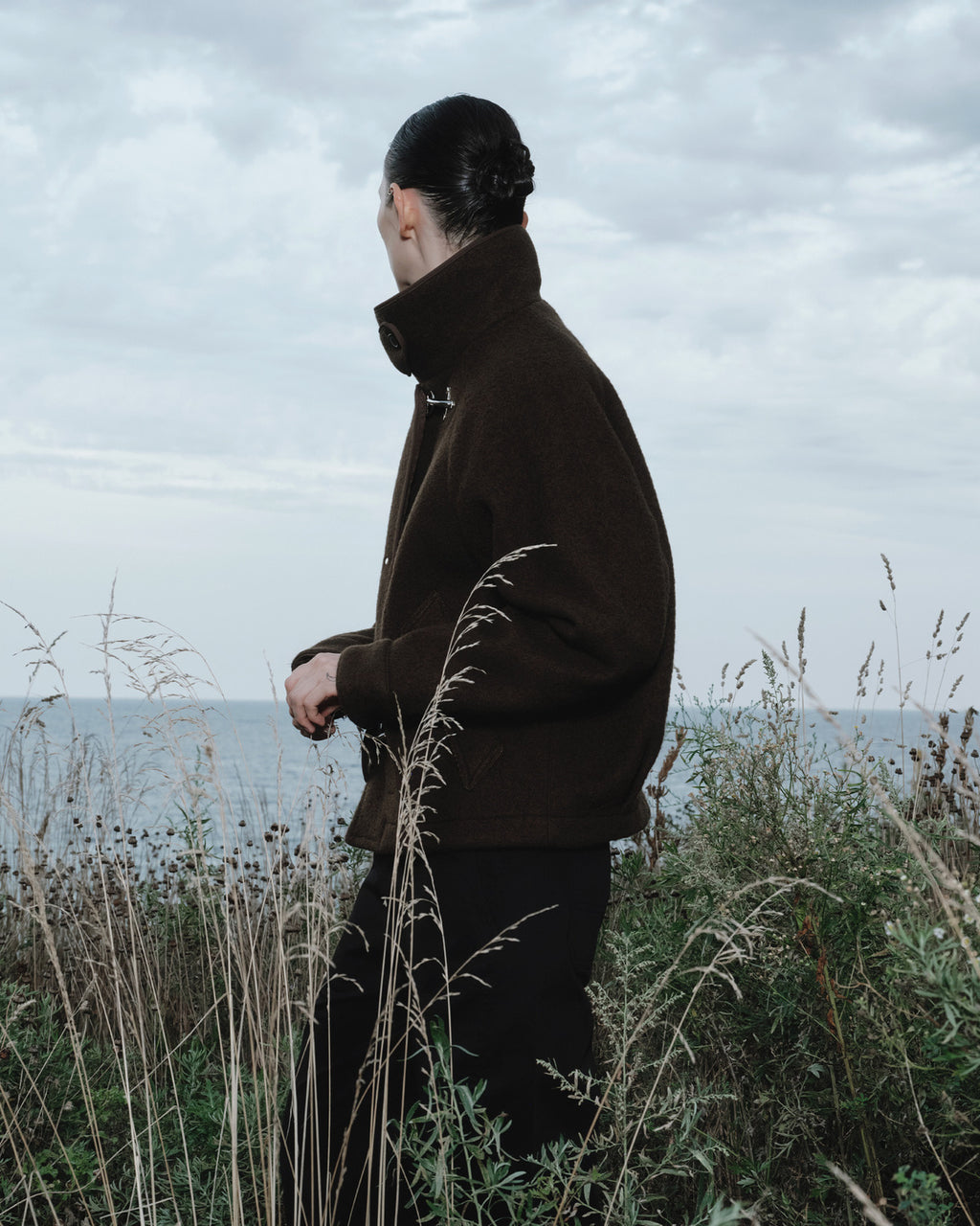 Eastlogue - Balloon Fireman Jacket (Olive Brown) product image 3 | TRAB K-Fashion Australia