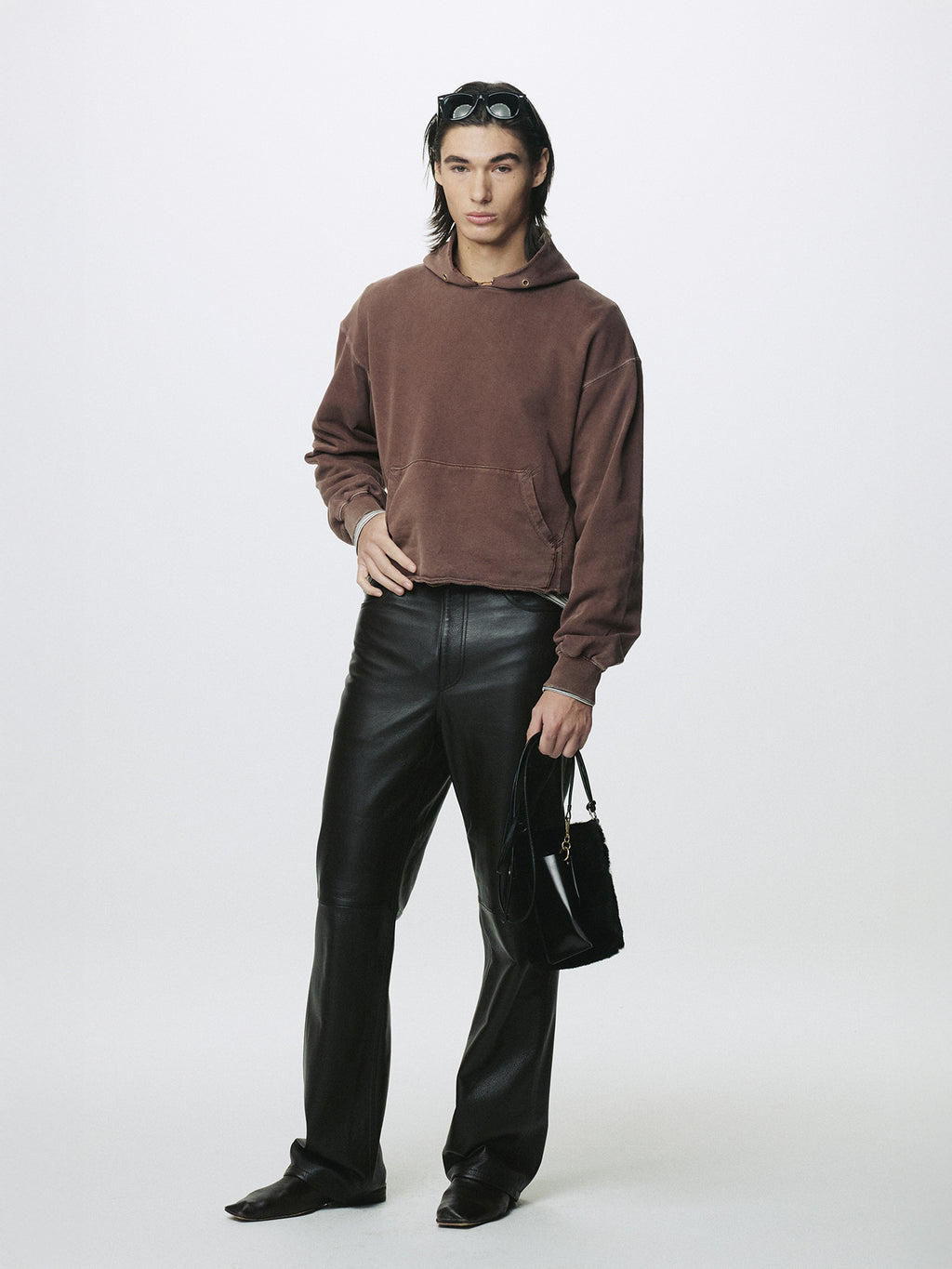 Tonywack - Garment Dyed Raw Edge Hoodie (Faded Red) product image 3 | TRAB K-Fashion Australia