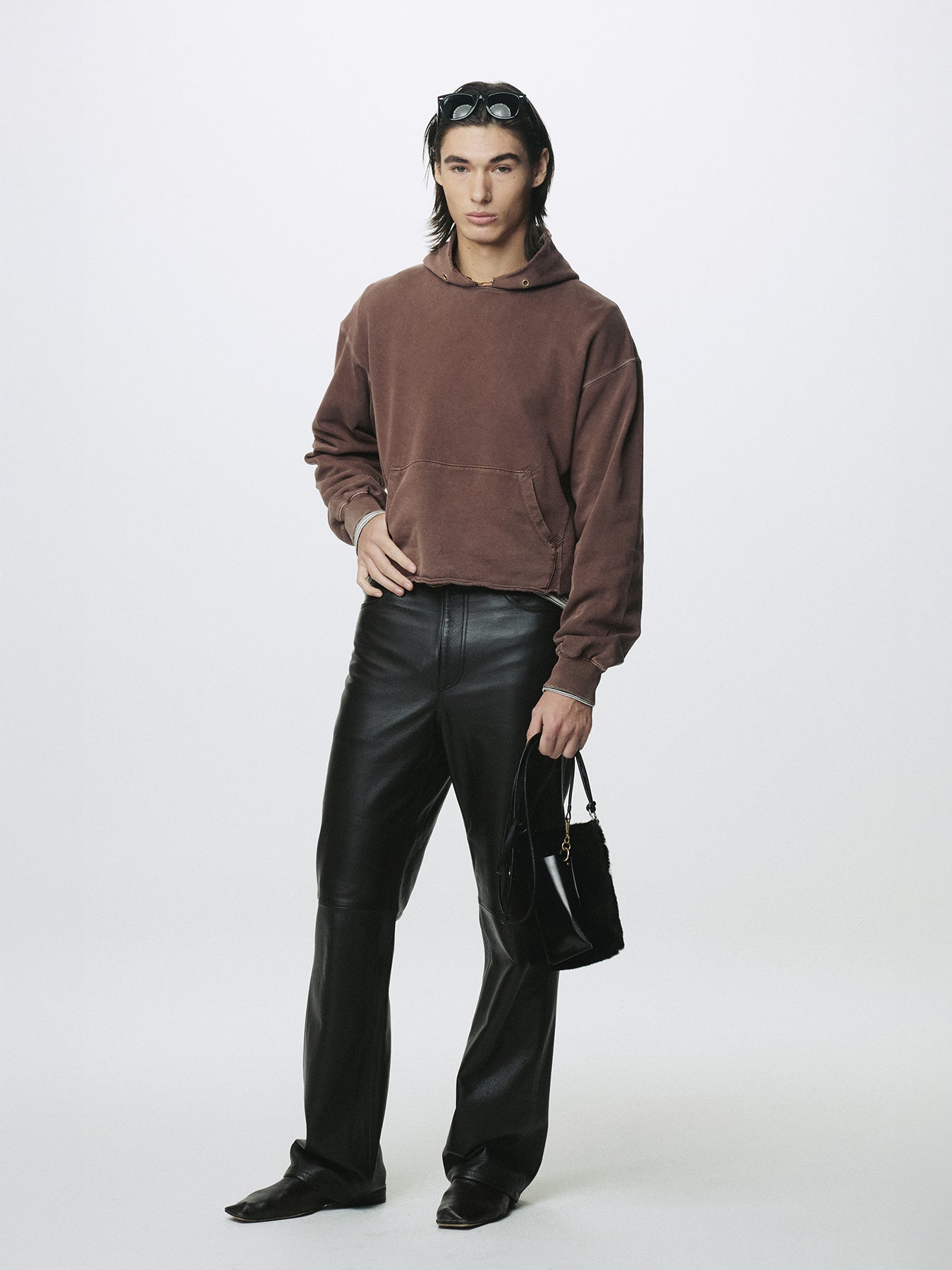 Tonywack - Garment Dyed Raw Edge Hoodie (Faded Red) product image 3 | TRAB K-Fashion Australia