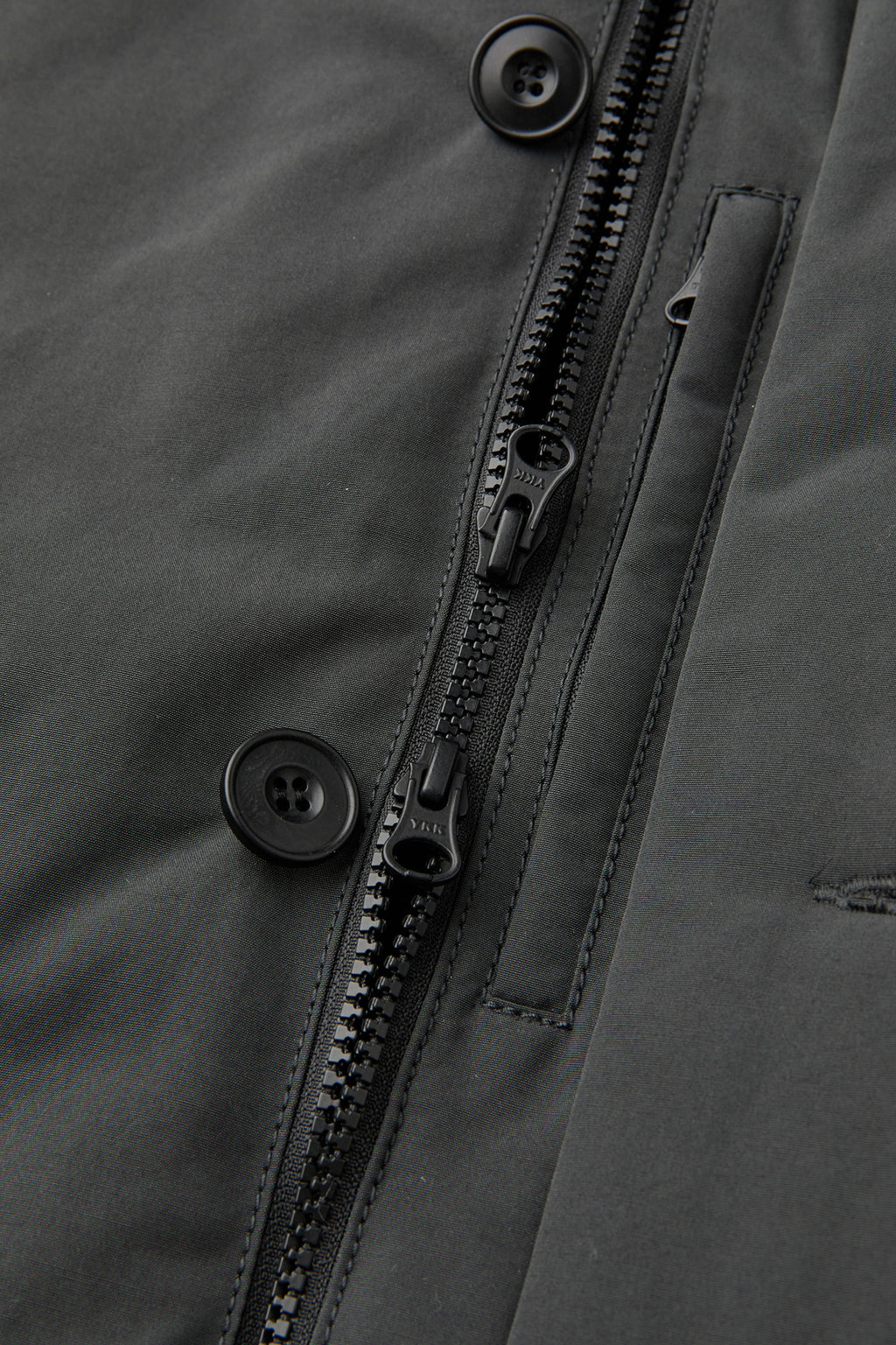 Coor - Button Duck Down Flight Bomber (Charcoal) product image 7 | TRAB K-Fashion Australia
