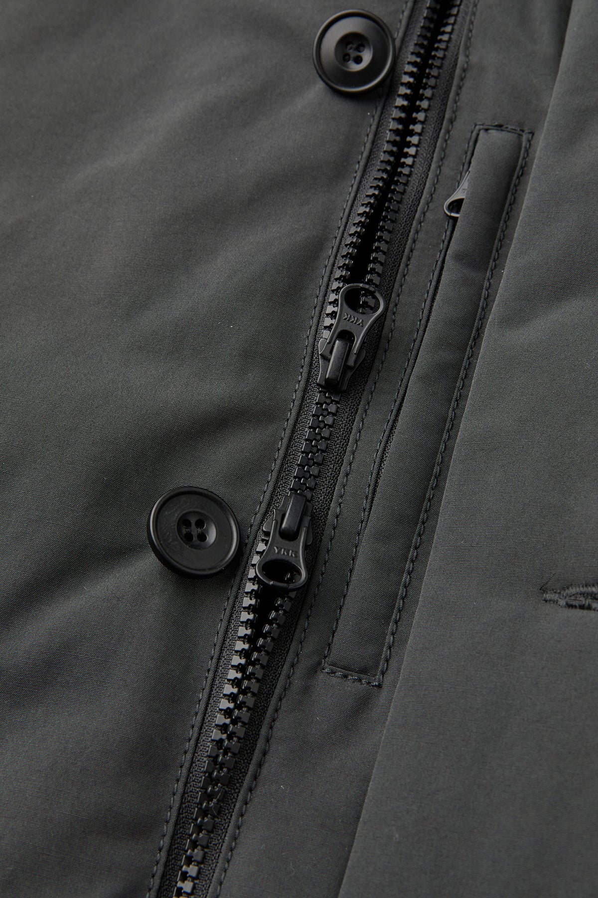 Coor - Button Duck Down Flight Bomber (Charcoal) product image 7 | TRAB K-Fashion Australia