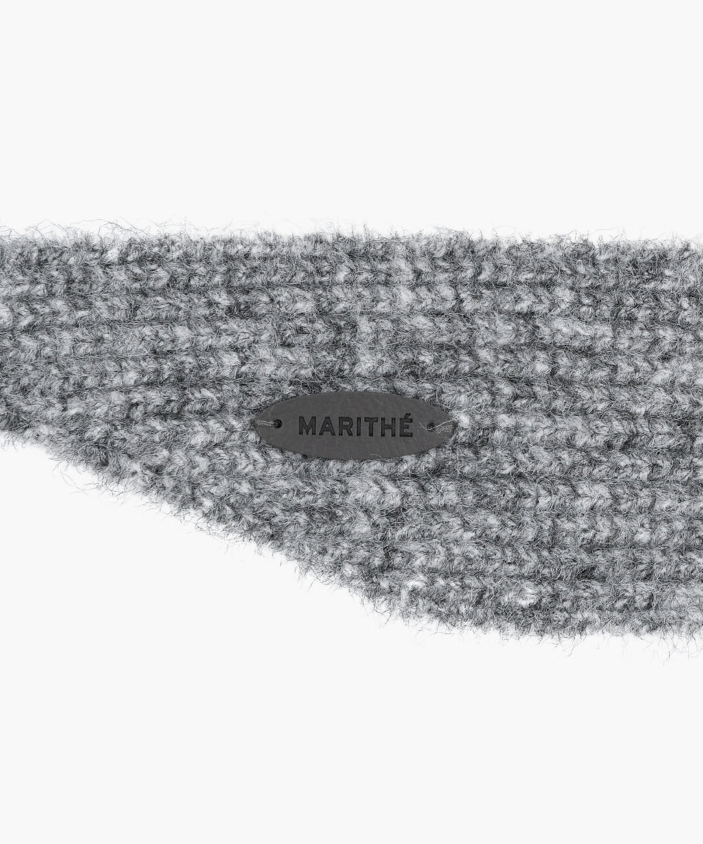 Marithe & Francois Girbaud - Regular Logo Scarf Balaclava (Melange Gray) product image 5 | TRAB K-Fashion Australia