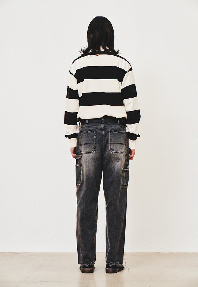 Art if acts - Garment Washed Rugby Tee (Black) product image 3 | TRAB K-Fashion Australia