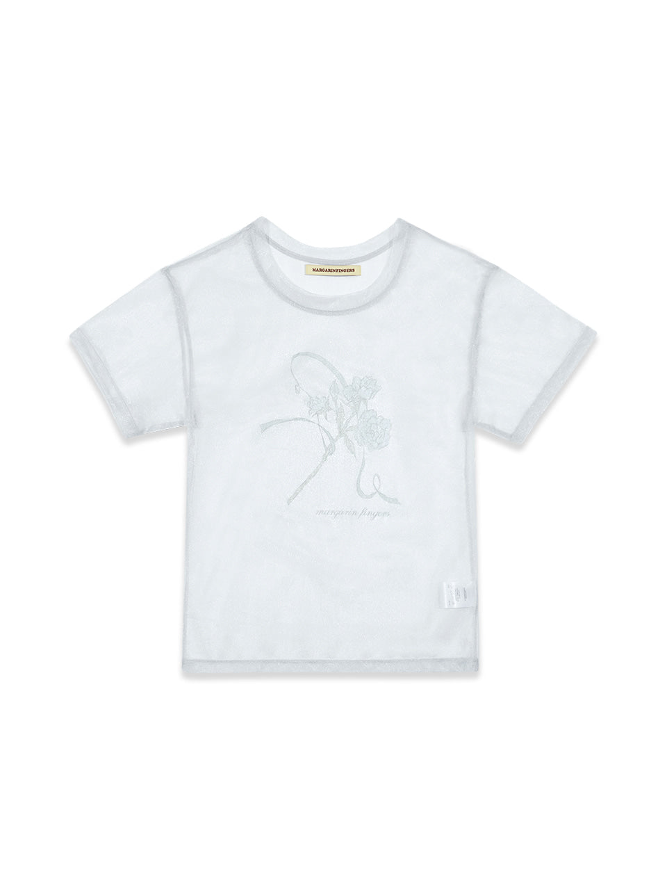 Margarin Fingers - Rose Mesh T-Shirt (Light Blue) product image 2 | TRAB K-Fashion Australia